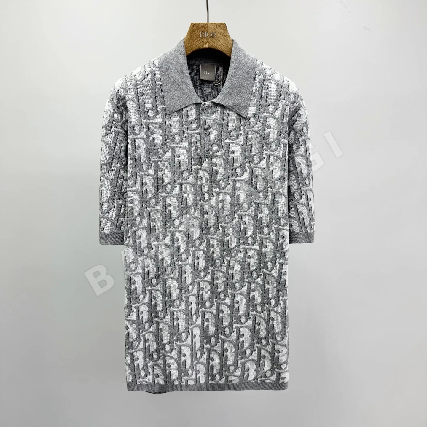 디올 오블리크 프린트 코튼 혼방 반팔 티셔츠 113986