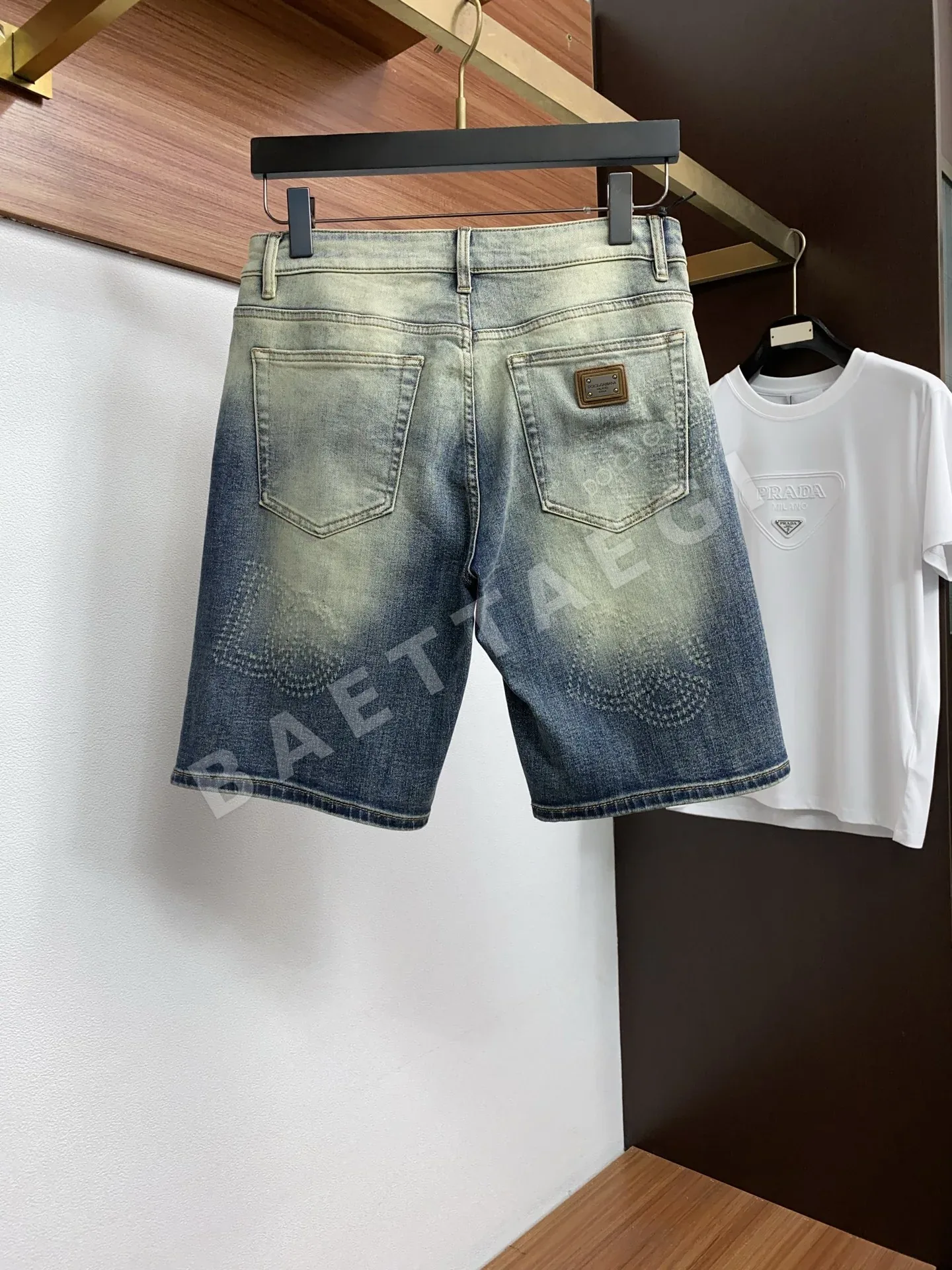 돌체앤가바나 데님 남성 반바지 상세 이미지 8