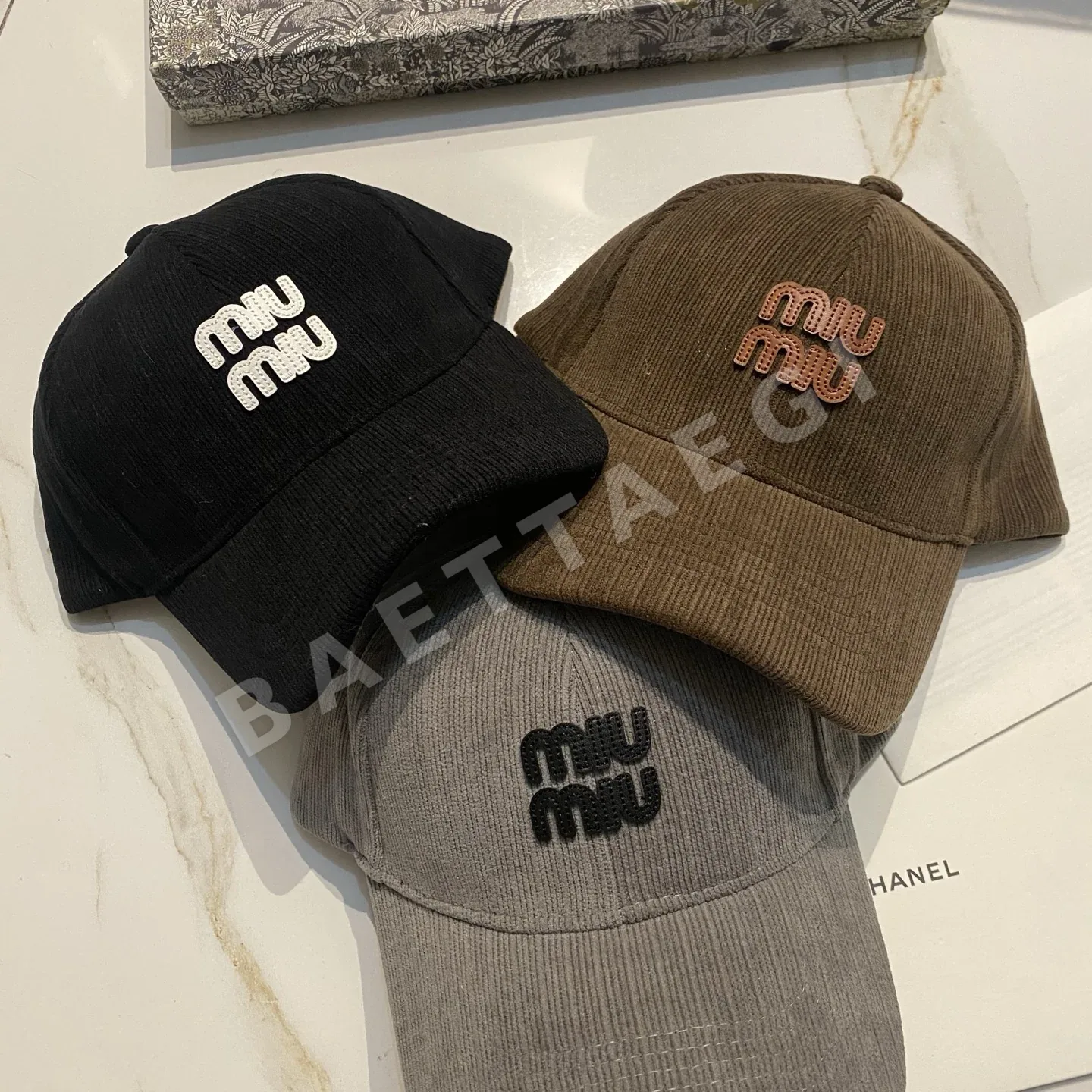 미우미우 코듀로이 야구모자 상세 이미지 9