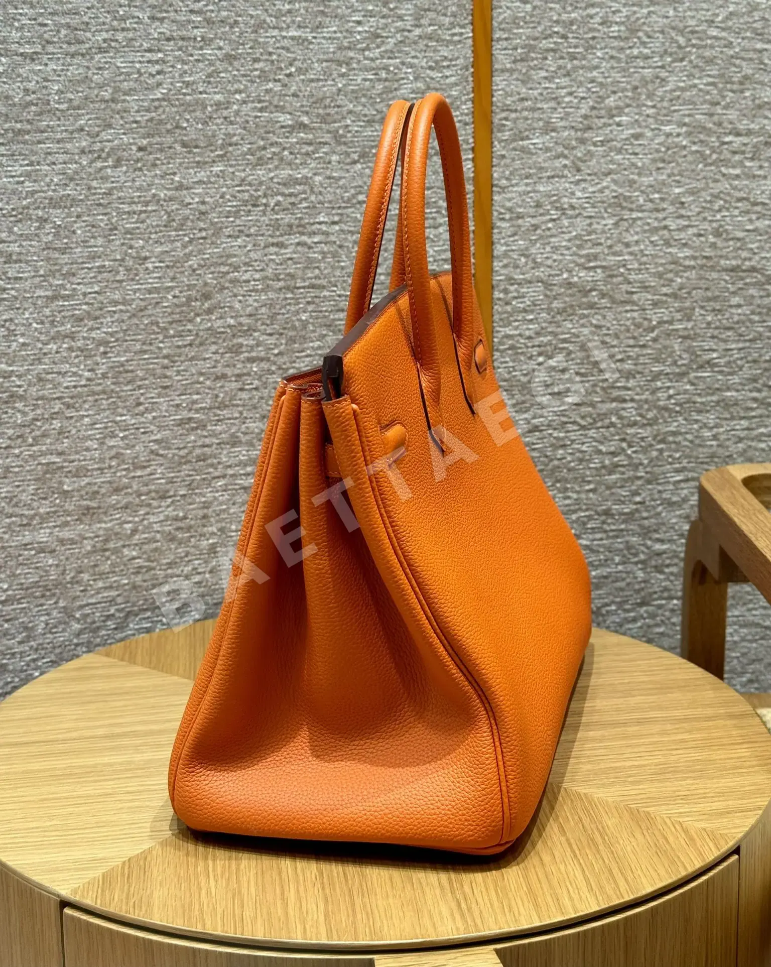 에르메스 버킨 오렌지 토고 가죽 가방 상세 이미지 4