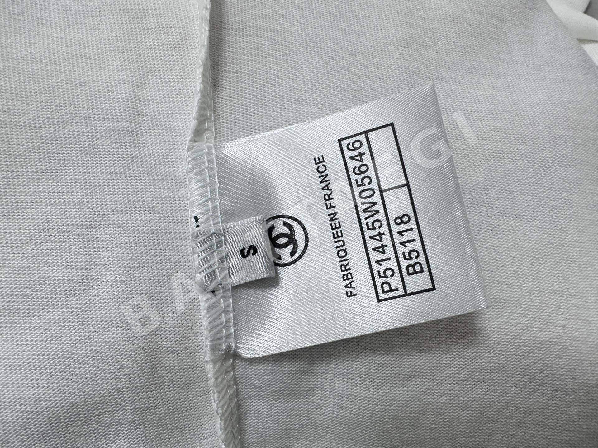 샤넬 로고 여성 반팔 티셔츠 상세 이미지 9