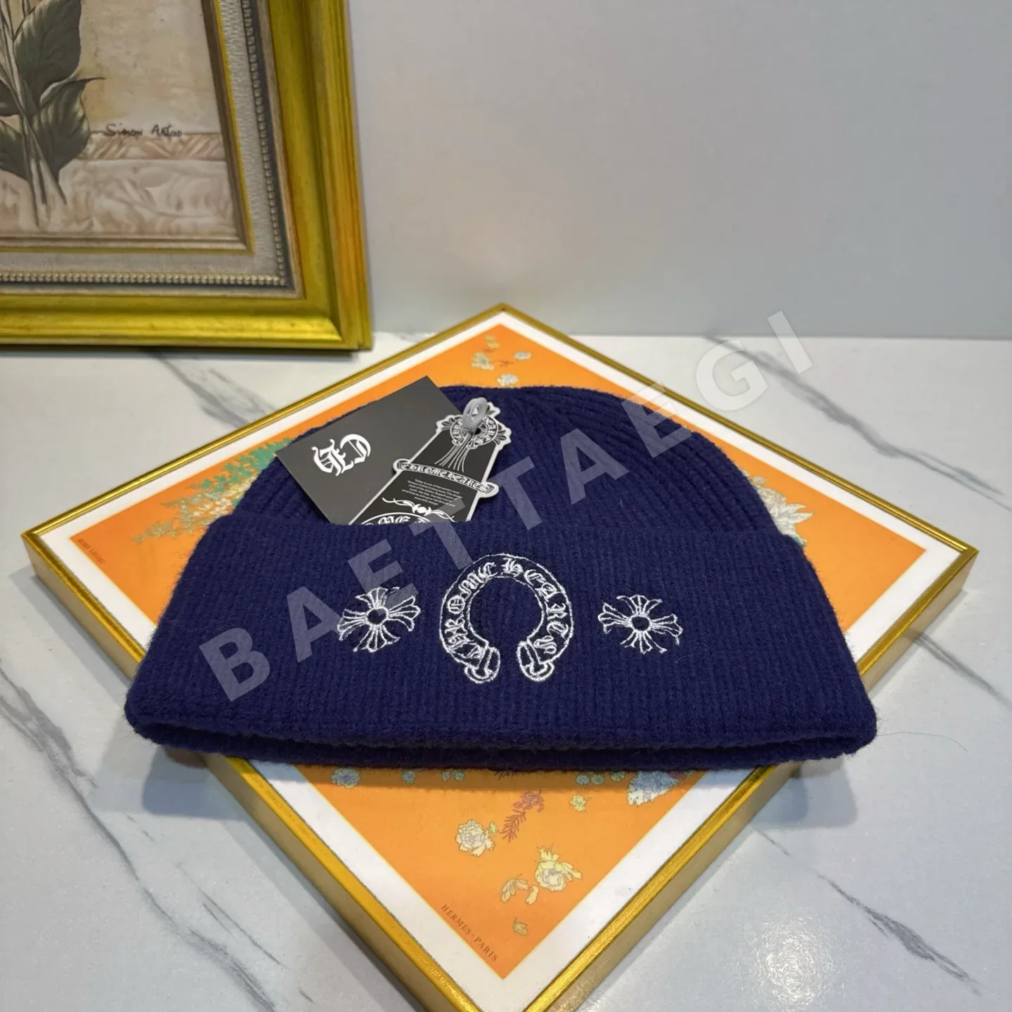 크롬하츠 크로스 니트 모자 186911