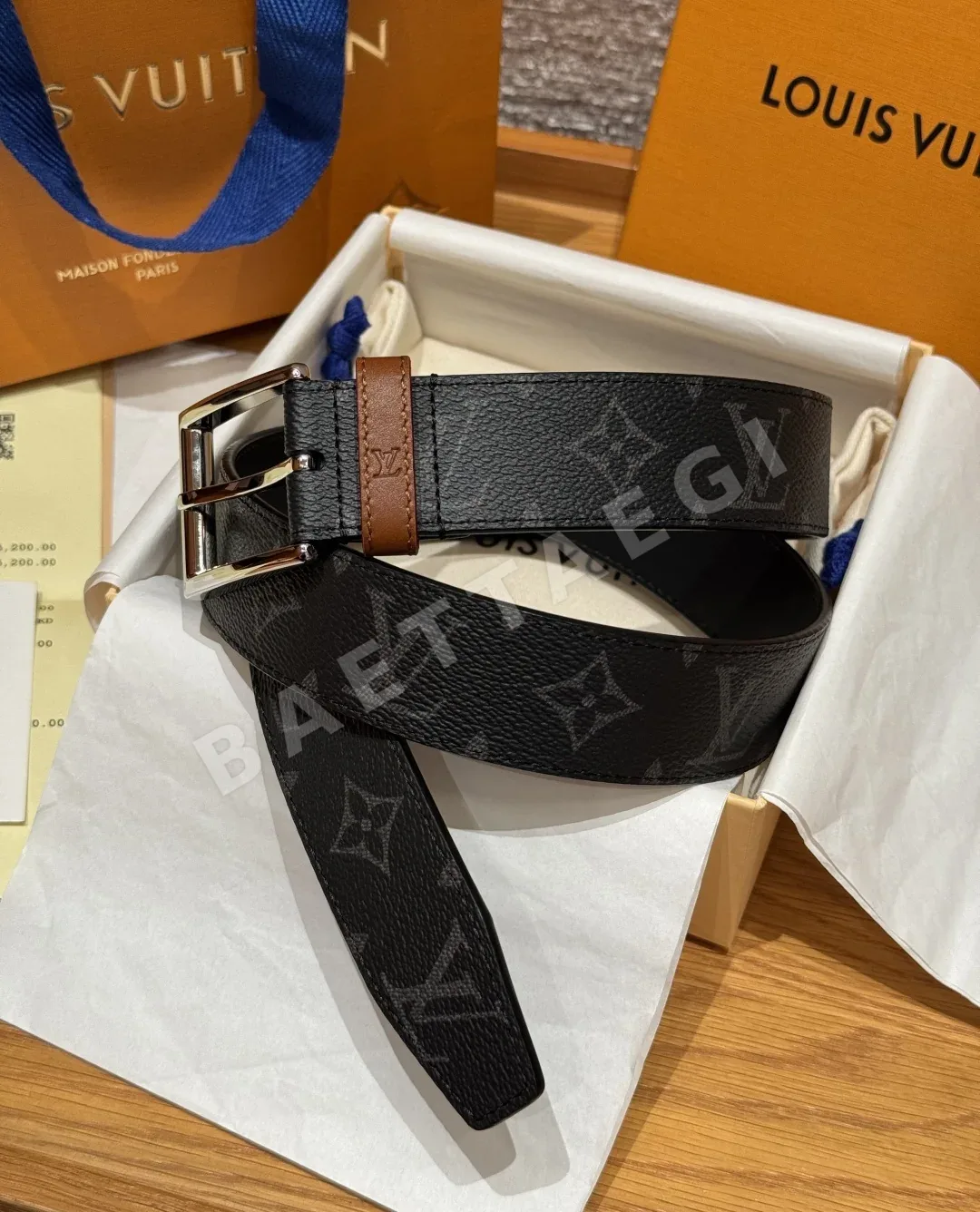 루이비통 모노그램 캔버스 남성 벨트 172963