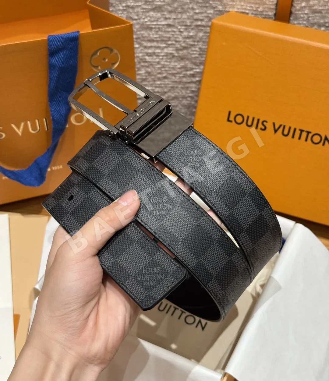 루이비통 JD350 슬렌더 35mm 리버서블 벨트 상세 이미지 2