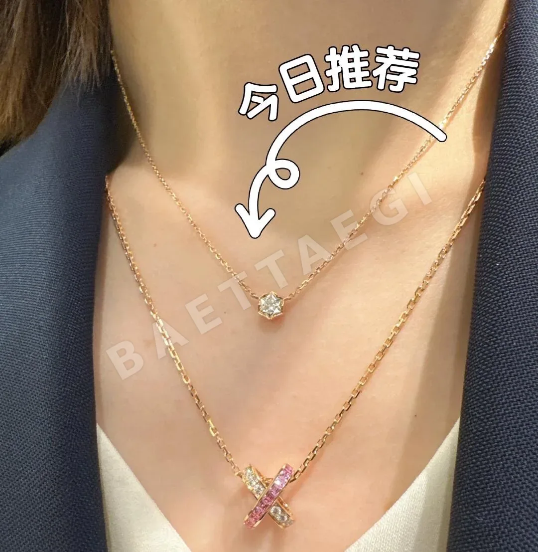 쇼메 비 마이 러브 18K 로즈 골드 다이아몬드 목걸이 상세 이미지 2