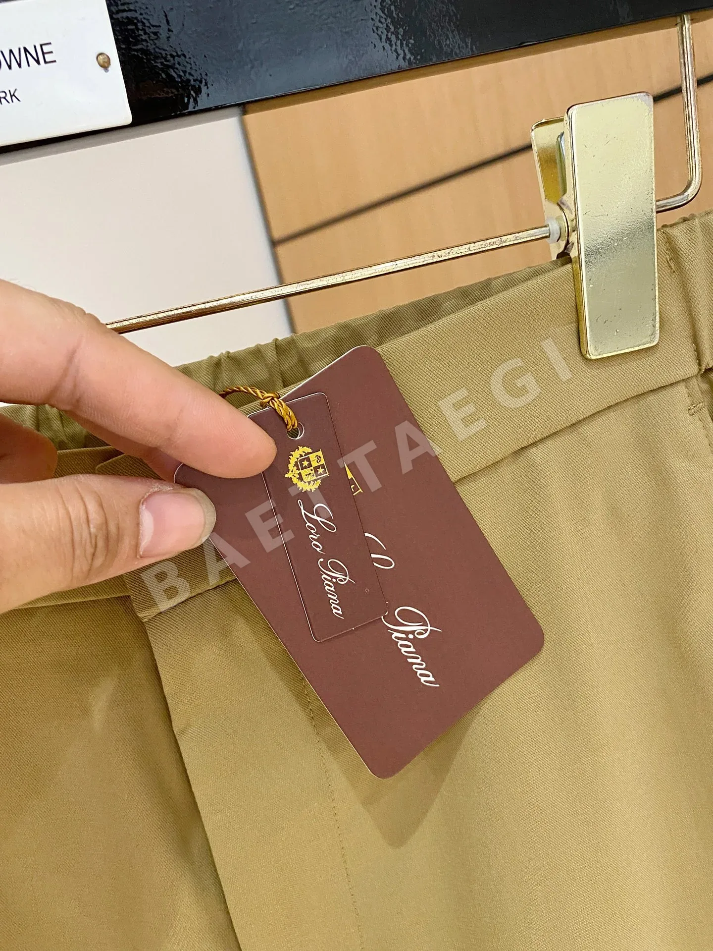 로로피아나 텐셀 코튼 남성 바지 상세 이미지 5