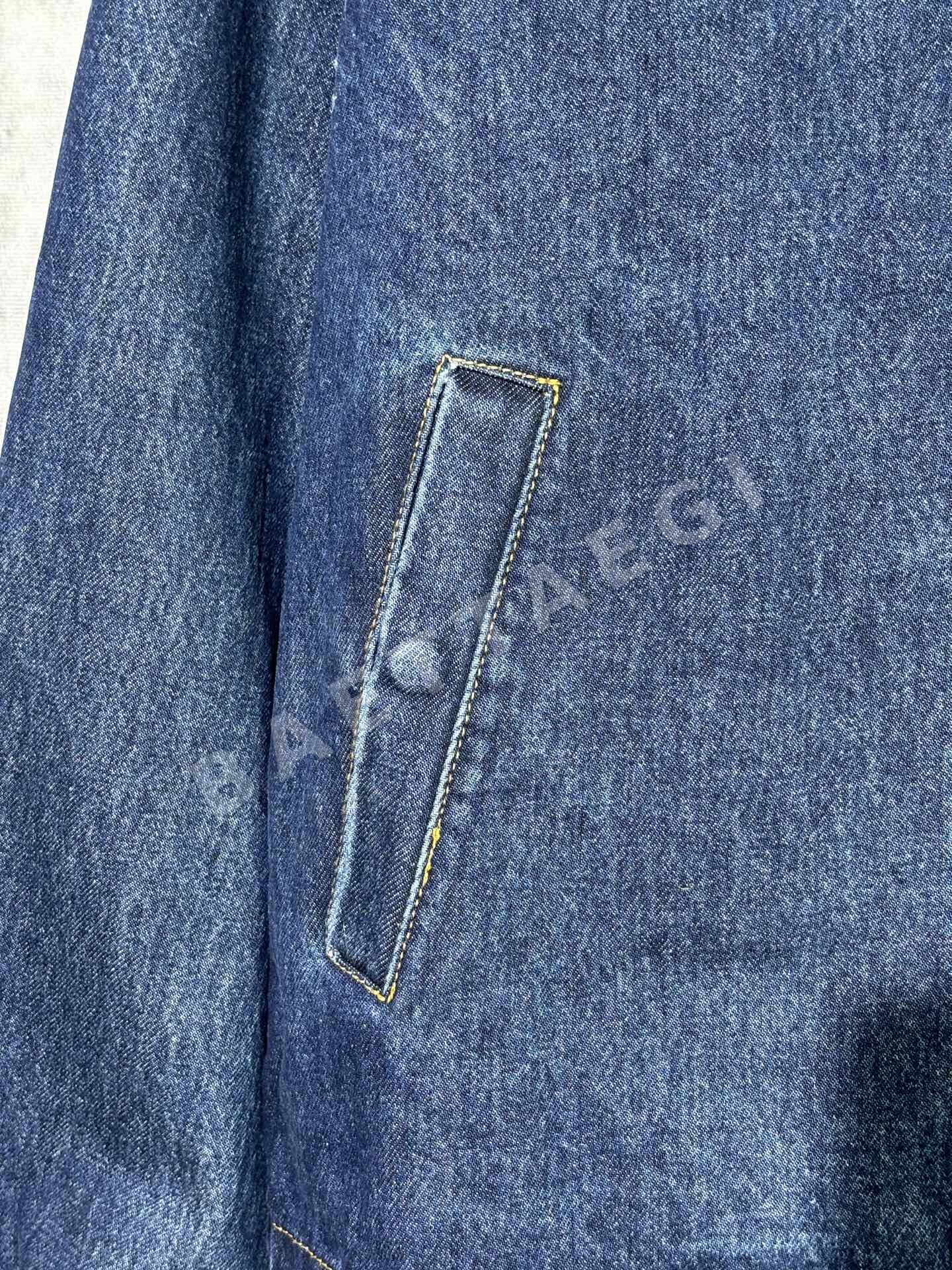 루이비통 베이스볼 카라 데님 자켓 남성 자켓 36250-F 상세 이미지 7