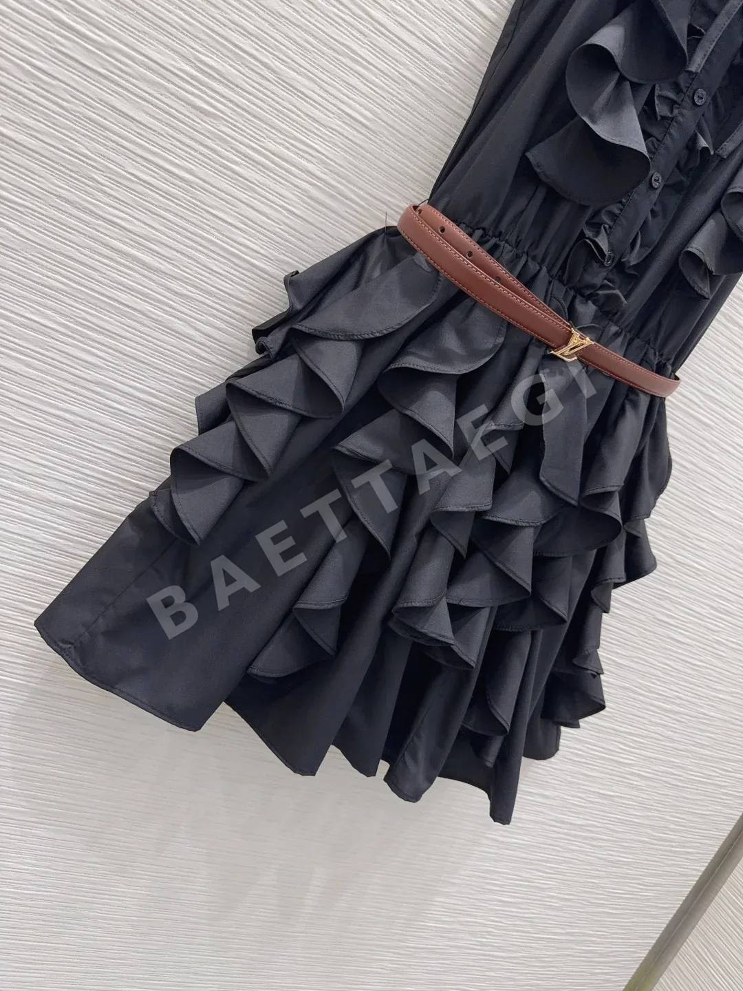 루이비통 여성 맞춤 원단 벨트 원피스 상세 이미지 7