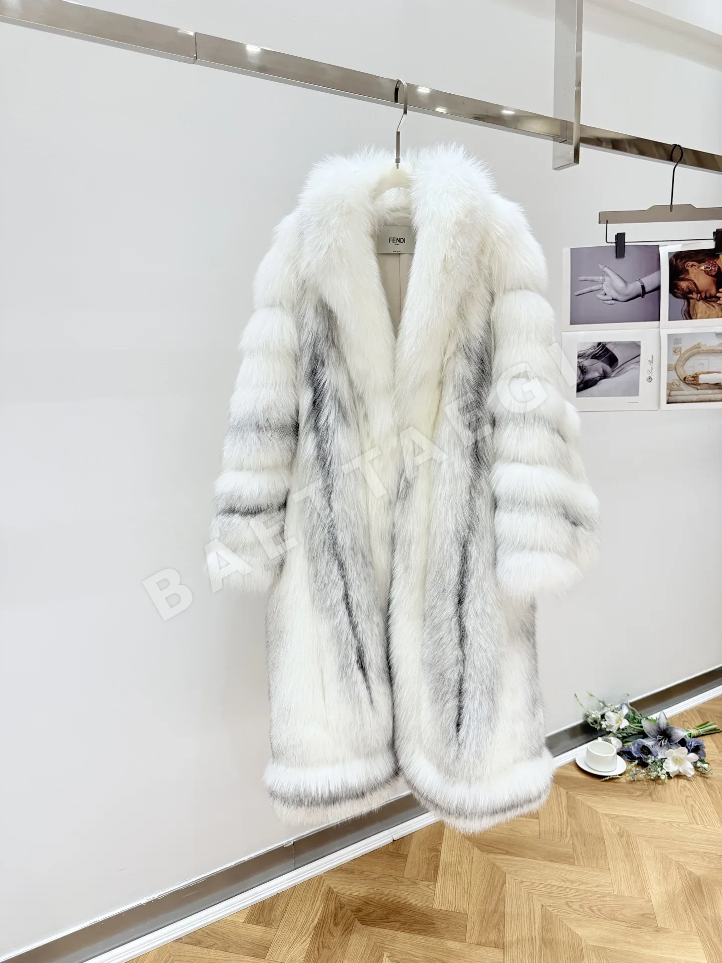 펜디 여성 여우 모피 자켓 206663