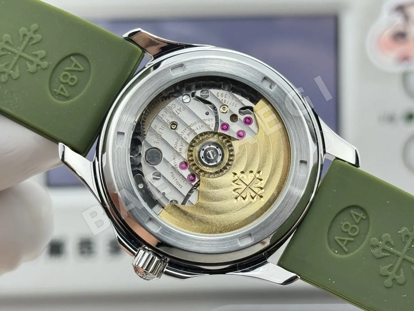 파텍필립 아쿠아넛 자동 여성용 GR 공장 레플리카 44065 Patek Philippe 상세 이미지 8