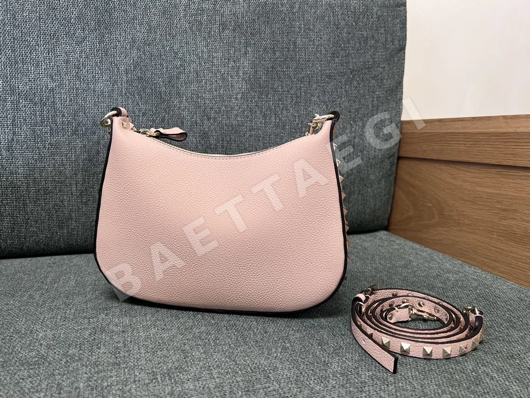 발렌티노 그레인 카프스킨 미니 호보 숄더백 43903