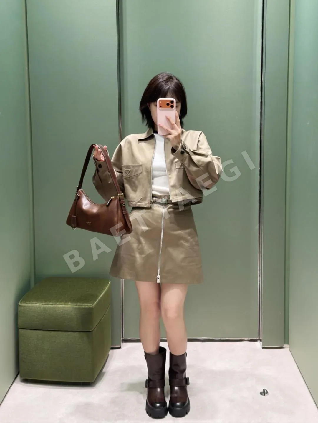 프라다 여성 반팔 티셔츠 상세 이미지 13