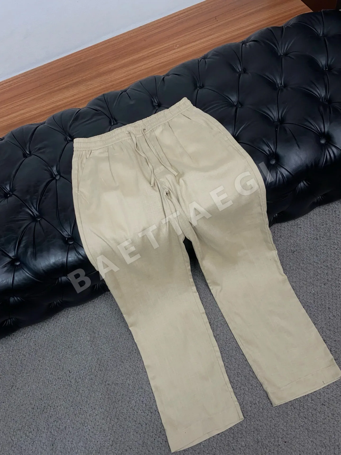 로로피아나 남성 린넨 스트레이트 팬츠 상세 이미지 6