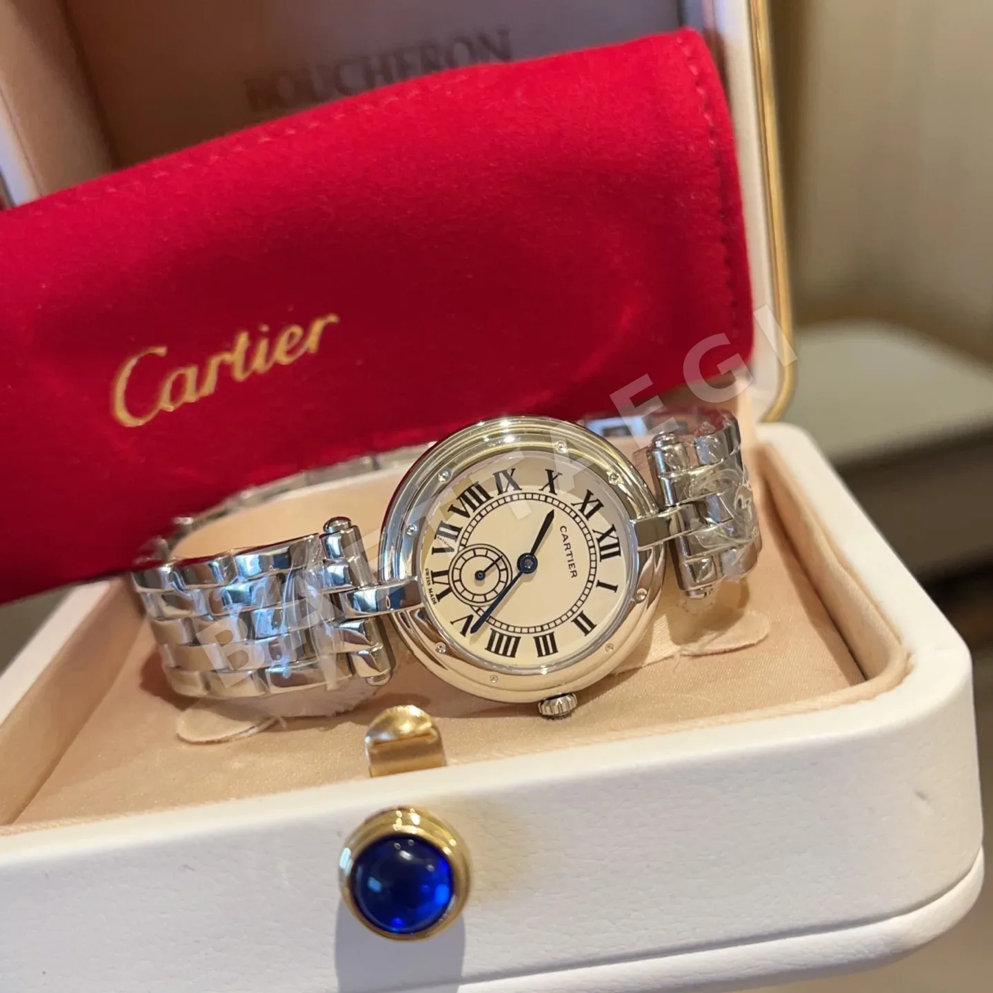 까르띠에 시계 사파이어 글라스 레플리카 42824 Cartier 상세 이미지 2