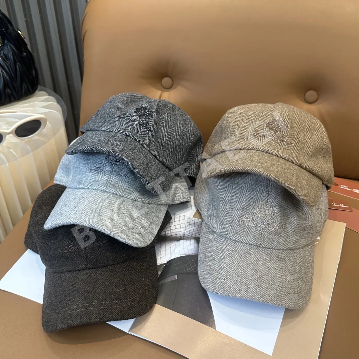 브루넬로쿠치넬리 헤링본 베이스볼 캡 상세 이미지 9