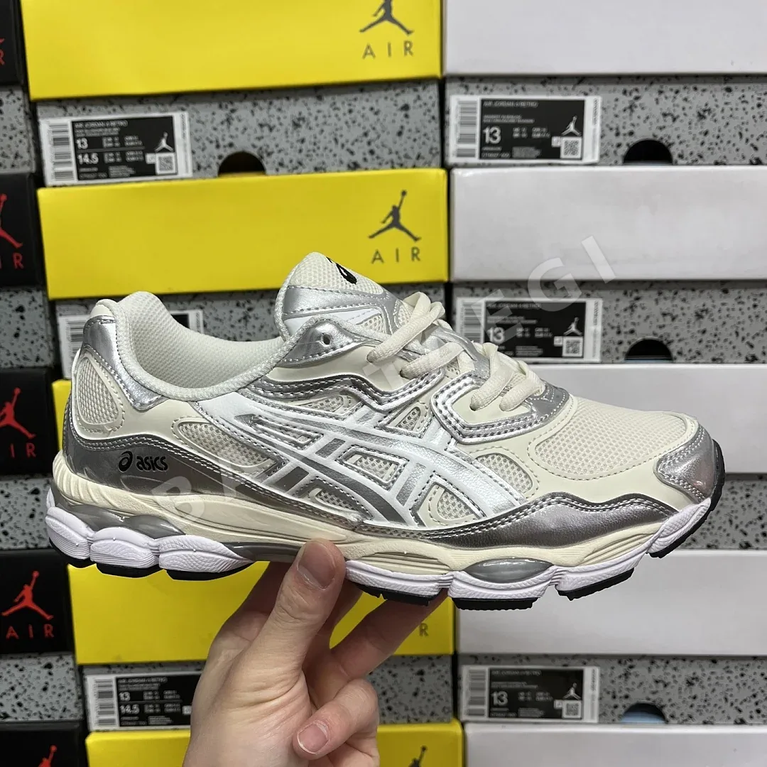 아식스 [M] 젤 NYC 1203A805-101 200492 Asics Gel-NYC Cream Pure Silver 상세 이미지 5