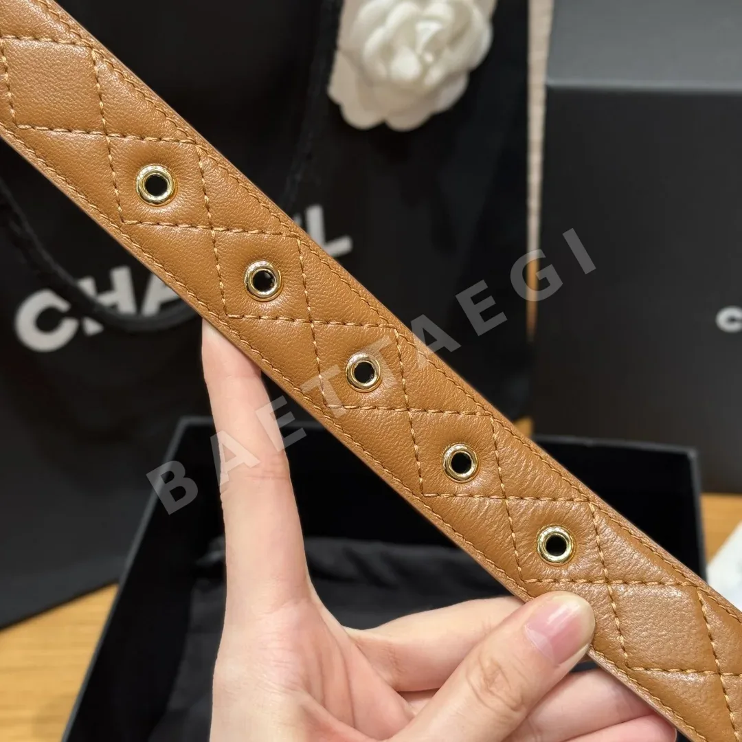 샤넬 램스킨 더블 C 로고 벨트 상세 이미지 6