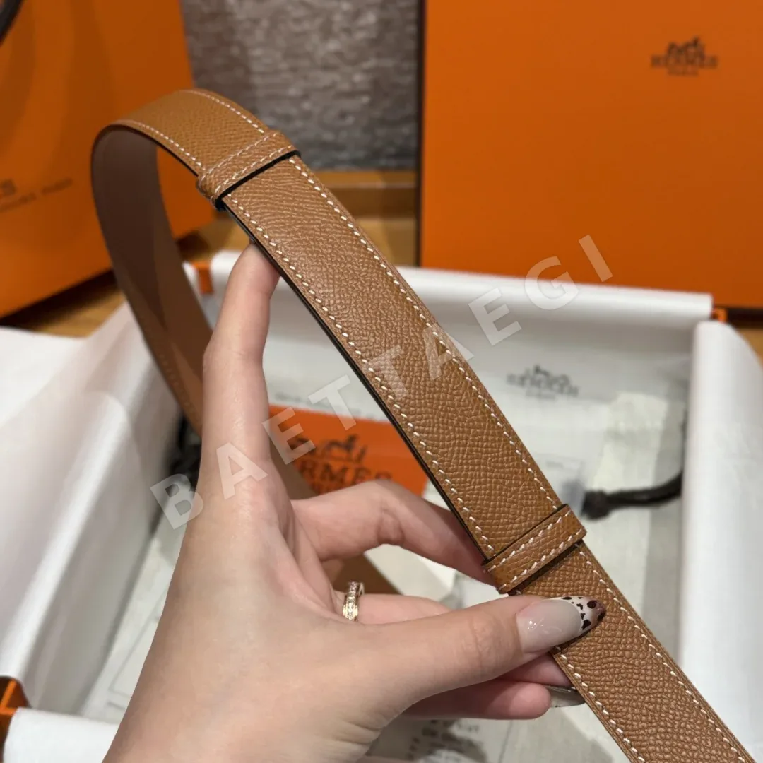에르메스 켈리 버클 카프스킨 여성용 벨트 상세 이미지 8