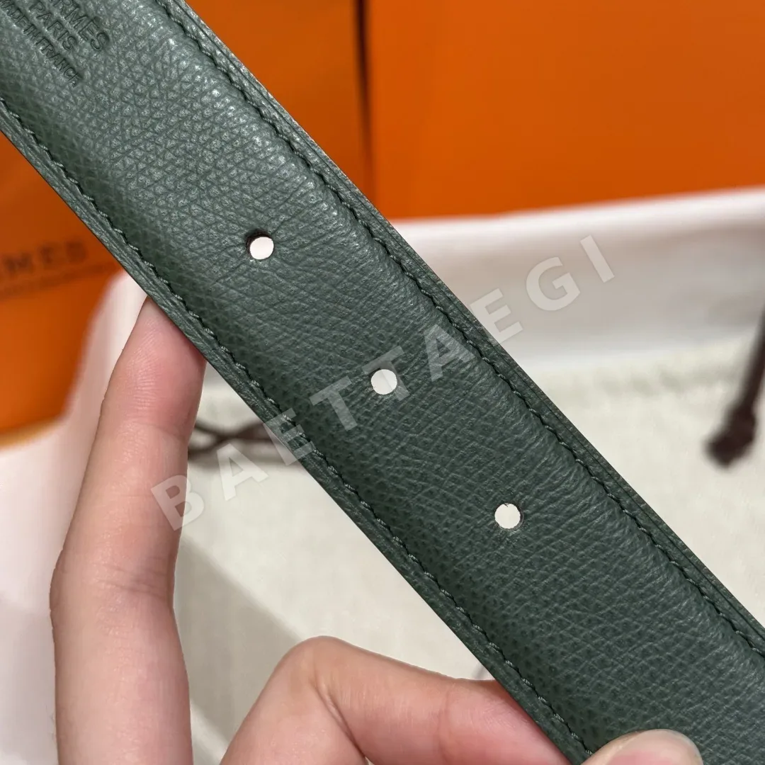 에르메스 셰느당크르 링크 양면 가죽 벨트 상세 이미지 8
