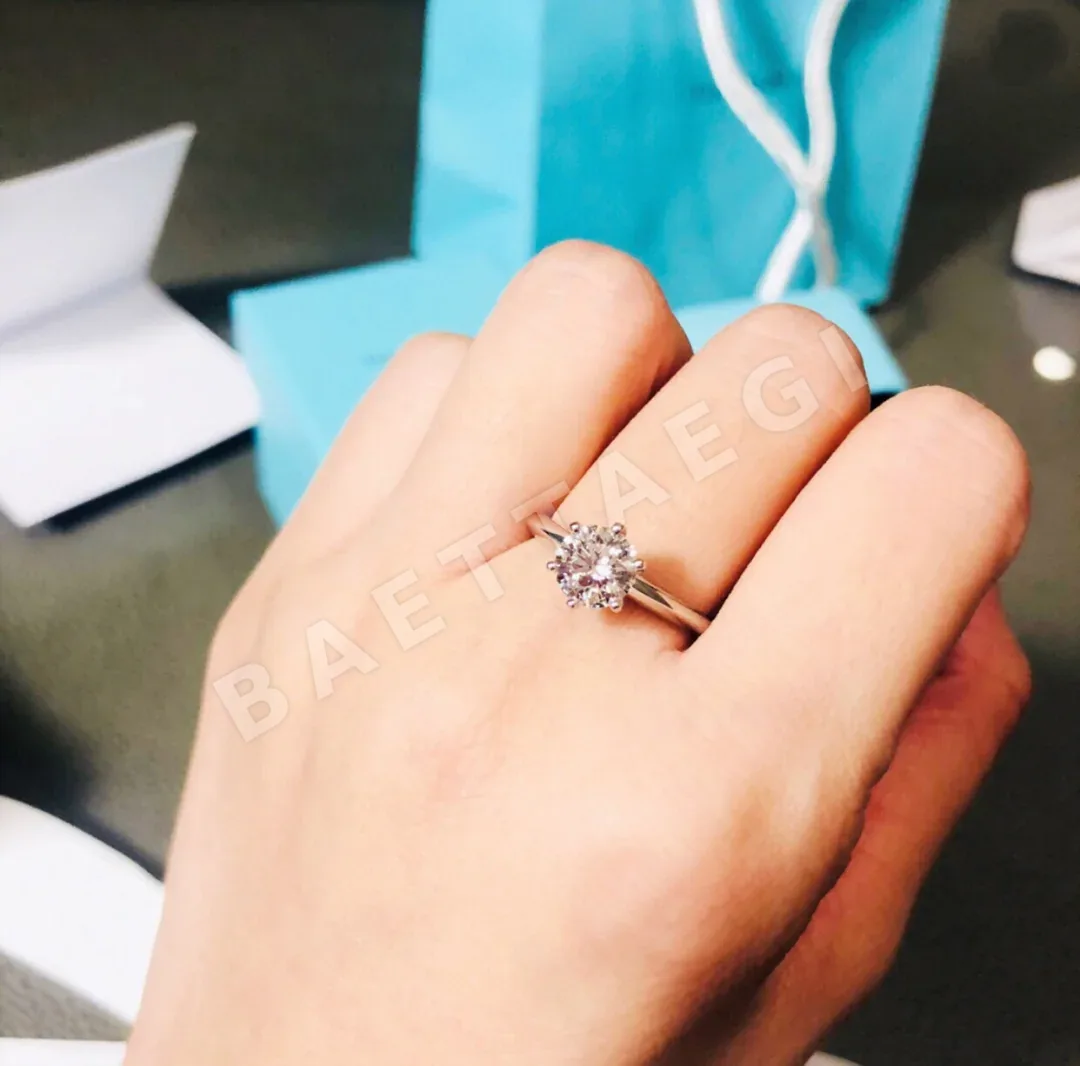 티파니 6 발톱 다이아몬드 반지 상세 이미지 8