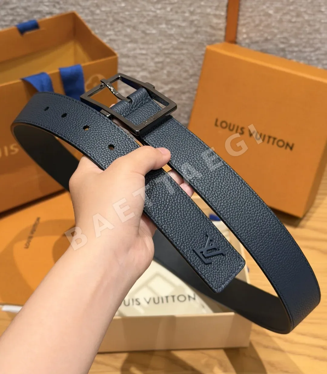 루이비통 LV 폰느프 양면 가죽 벨트 35mm 상세 이미지 7