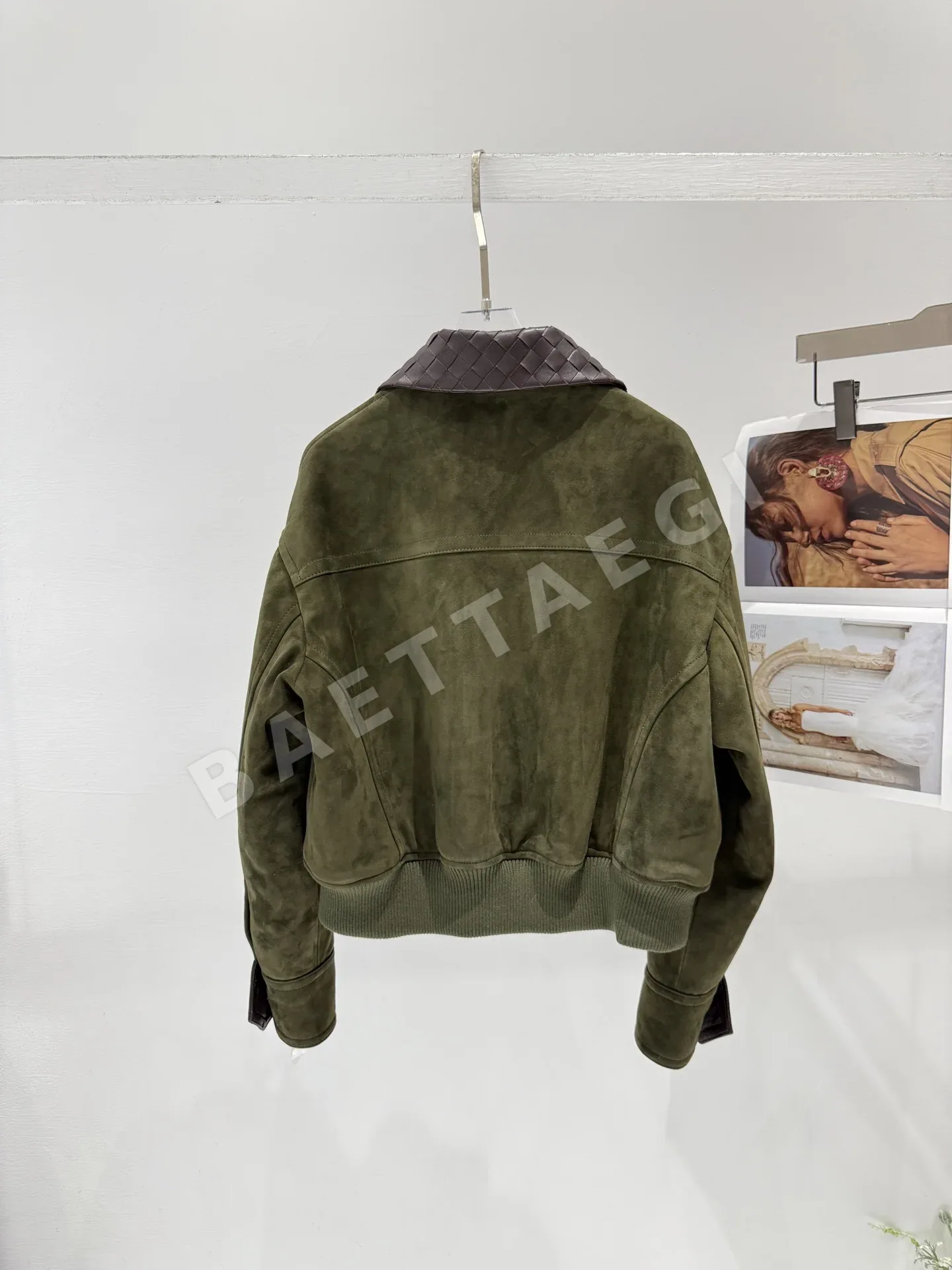 보테가베네타 라펠 탈착 가죽 여성 자켓 상세 이미지 8