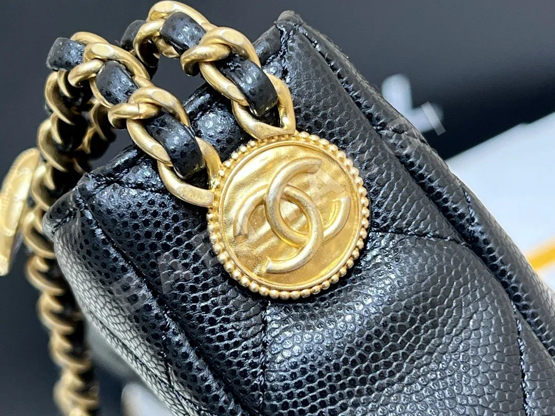 샤넬 22A 메티에 다르 골드 코인 호보 숄더백 AS3400 상세 이미지 7