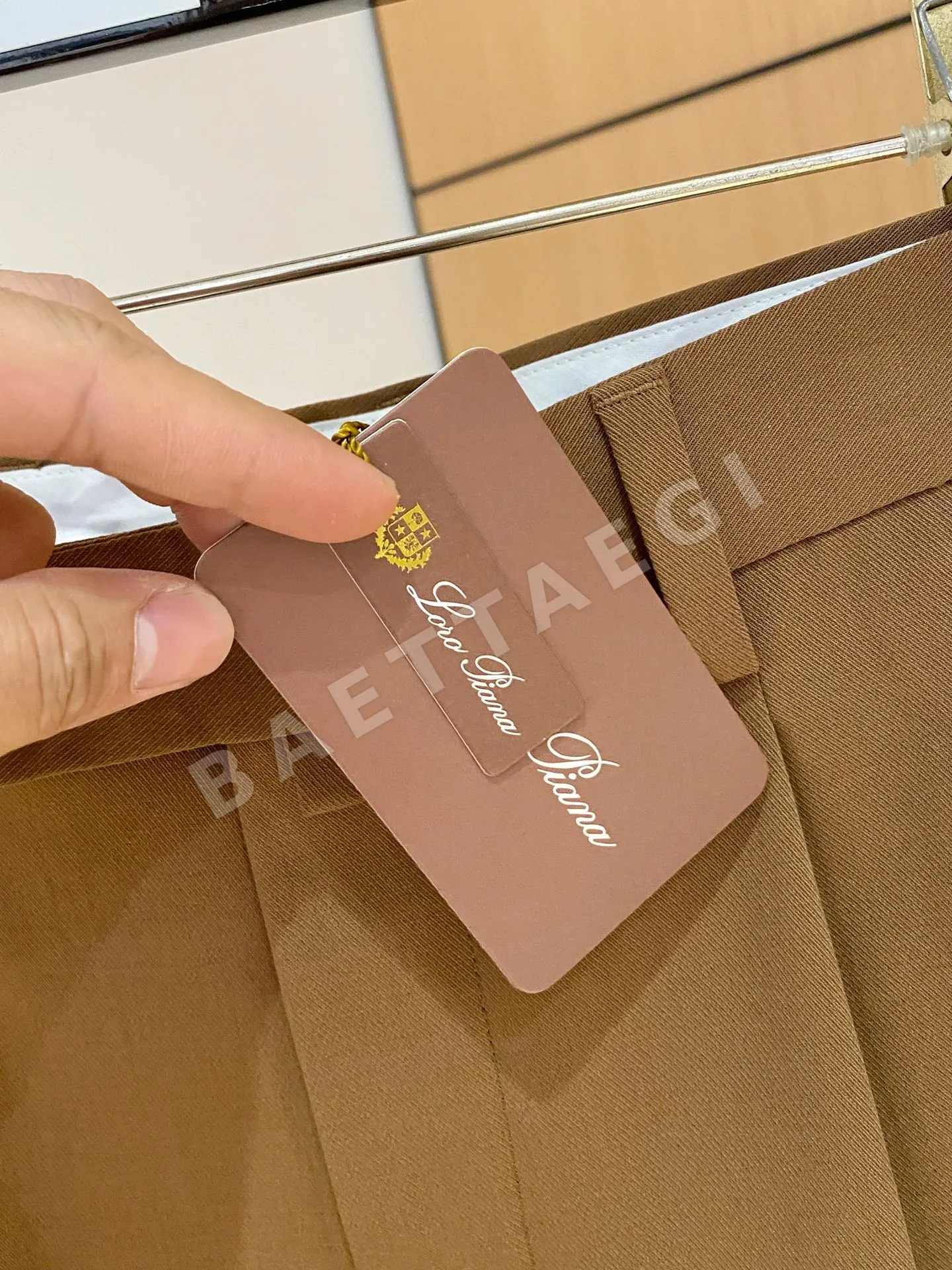 로로피아나 울 혼방 남성 바지 상세 이미지 4