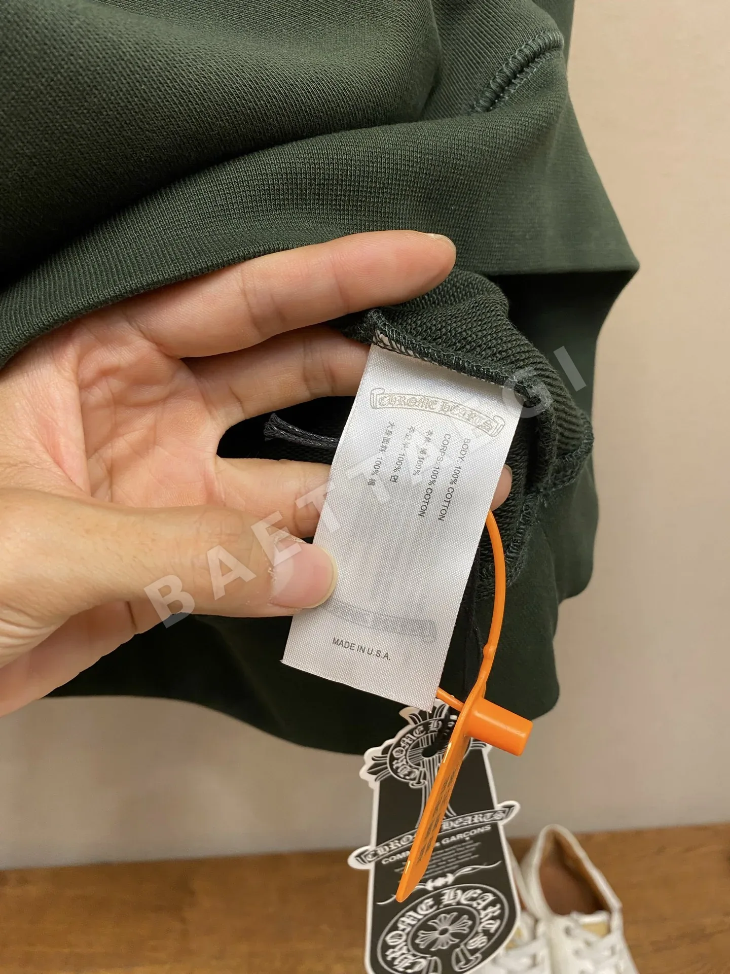 크롬하츠 자수 장식 남성 긴팔 티셔츠 상세 이미지 9