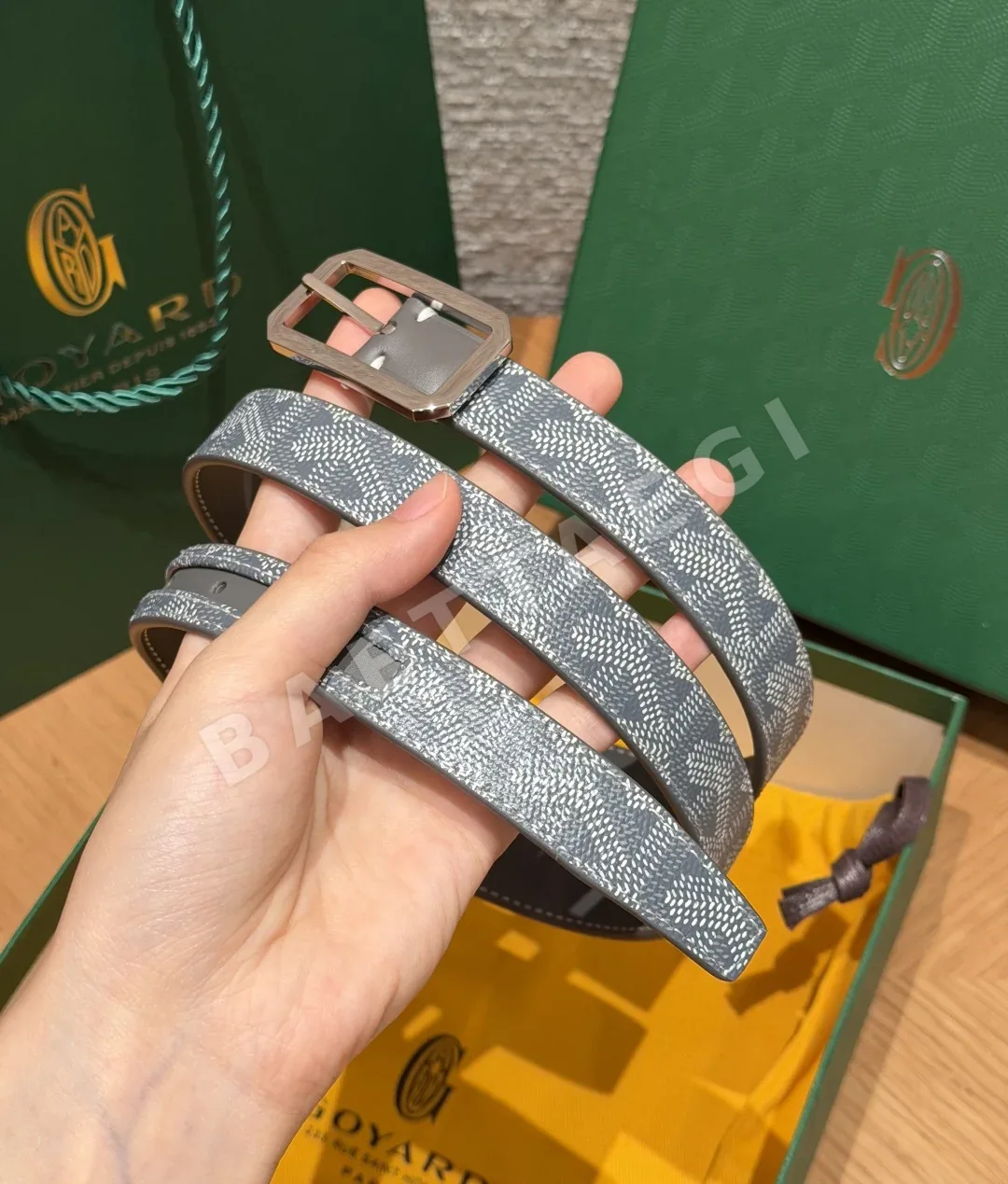 고야드 FRÉGATE 20mm 가죽 벨트 상세 이미지 2