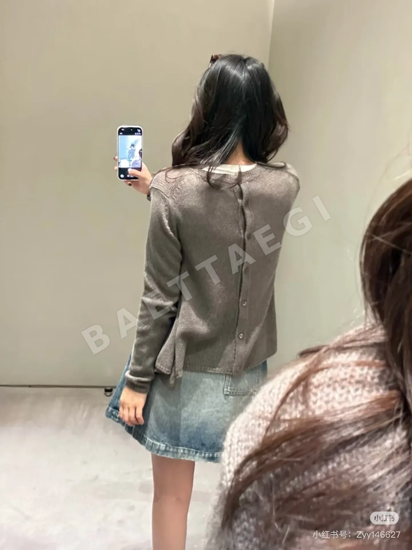 로에베 캐시미어 시스루 버튼 가디건 상세 이미지 9