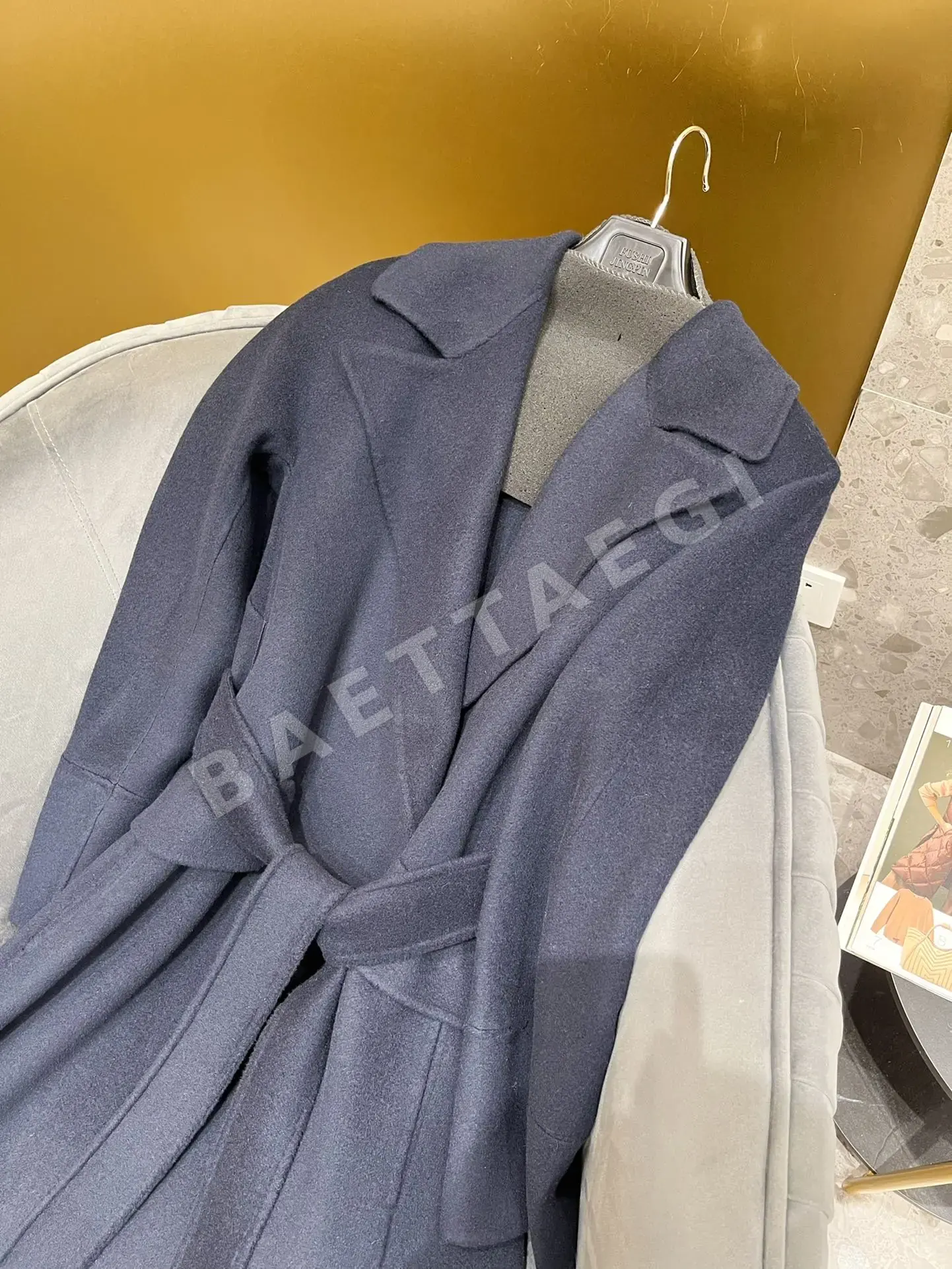 막스마라 S’Max Mara MALIKA 말리카 울 코트 랩 울 벨트 자켓 상세 이미지 8