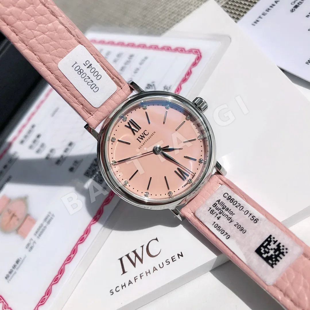 IWC 포르토피노 핑크 다이얼 여성 시계 상세 이미지 3