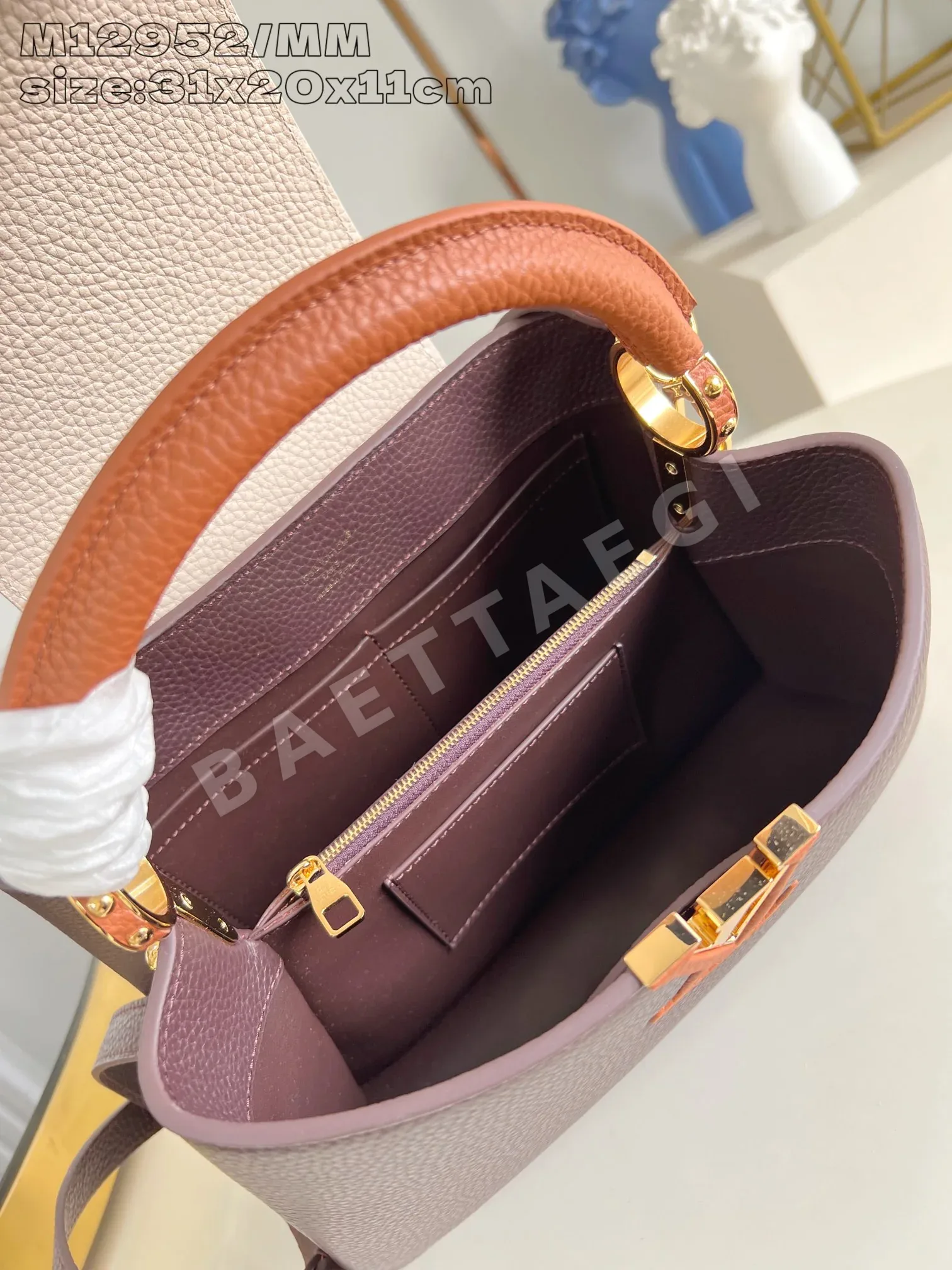 루이비통 카푸신 미디엄 브라운 가방 M12952 상세 이미지 8