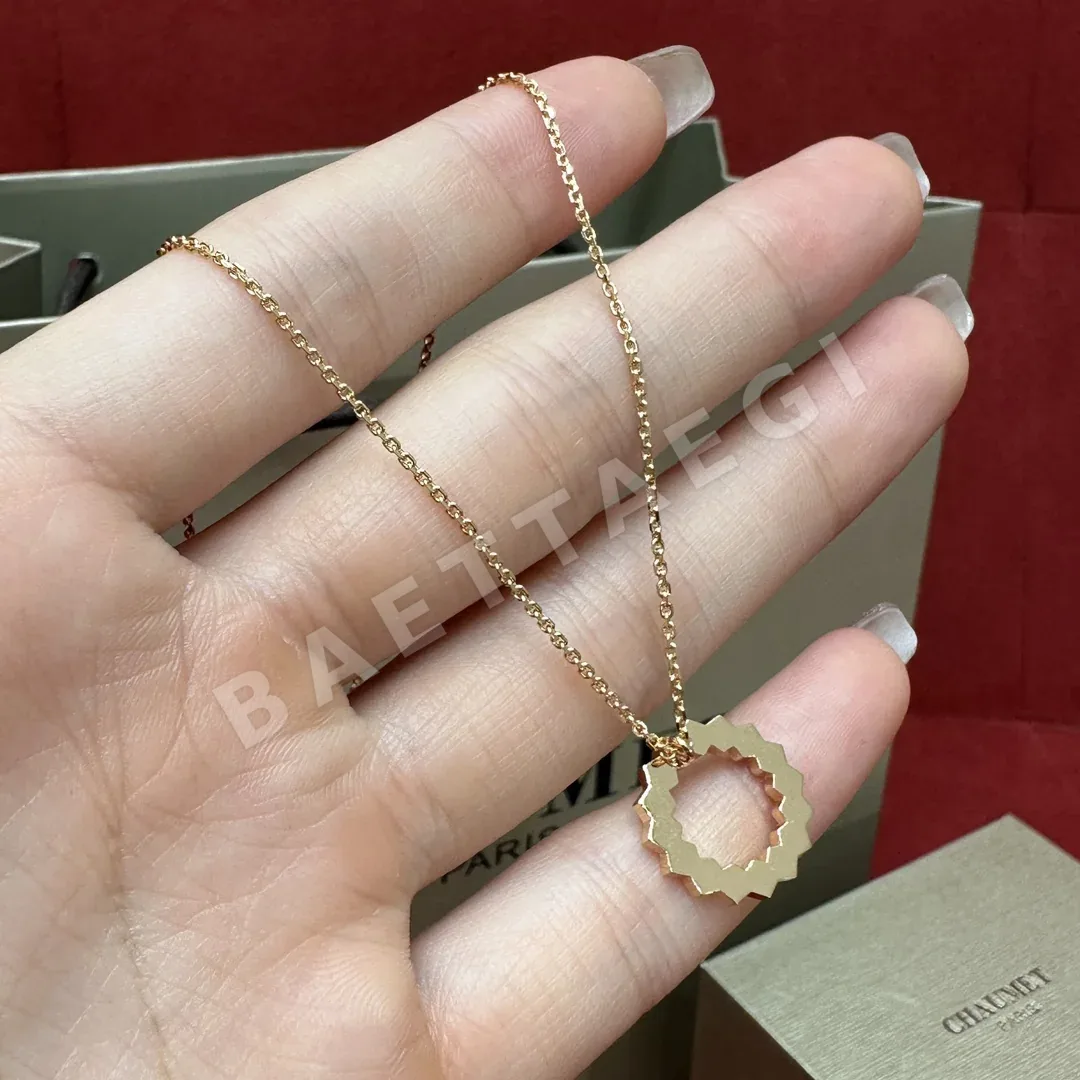 쇼메 육각형 허니컴 스와로브스키 크리스탈 목걸이 상세 이미지 2