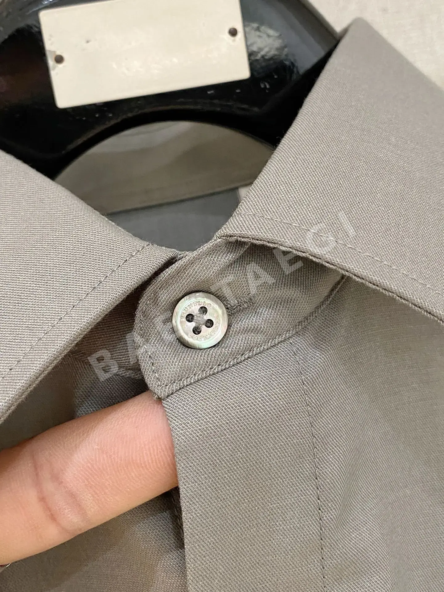 브루넬로쿠치넬리 남성 울 긴팔 셔츠 상세 이미지 6