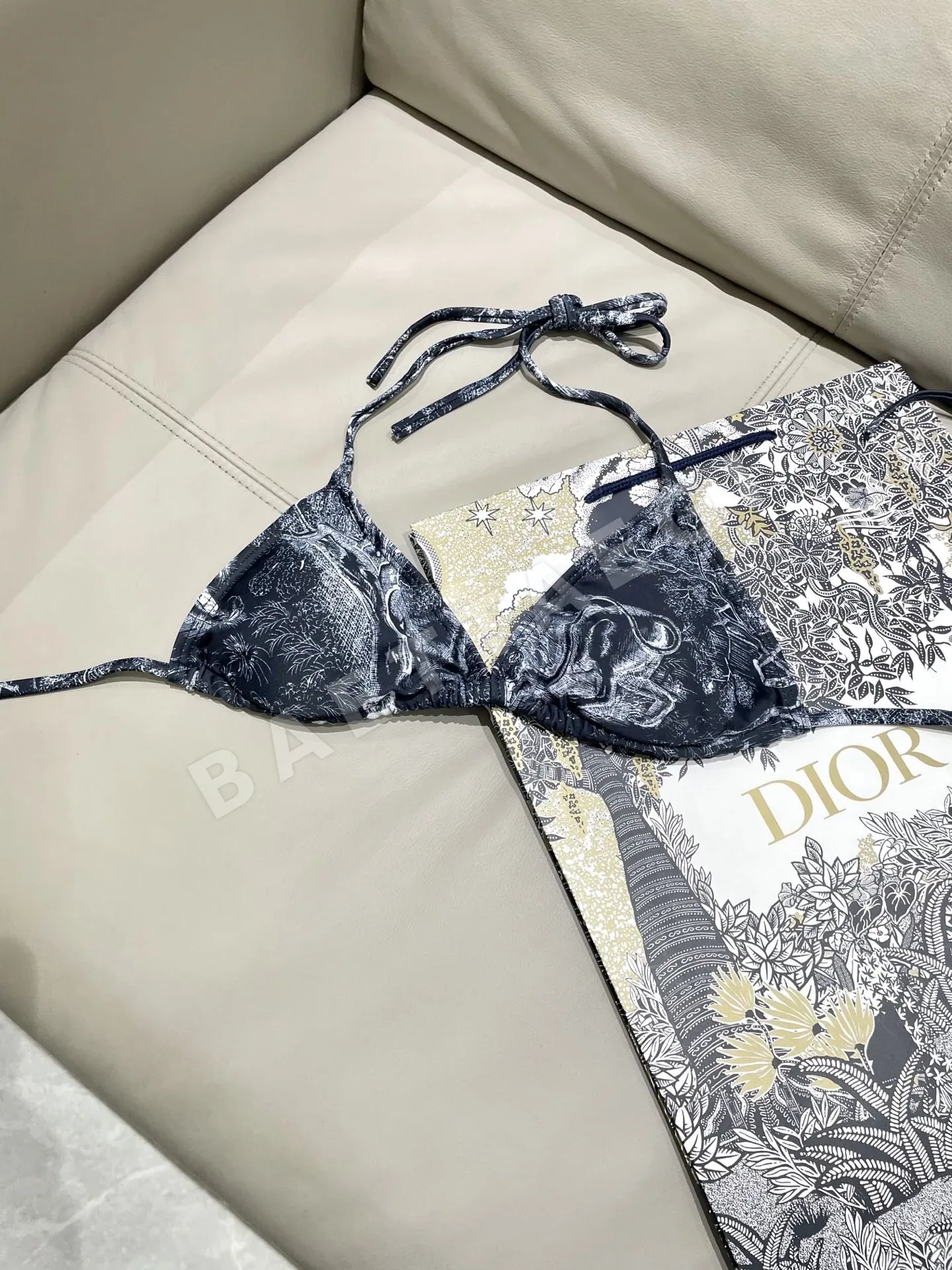 디올 여성 애니멀 프린트 3 피스 원피스 수영복 상세 이미지 10