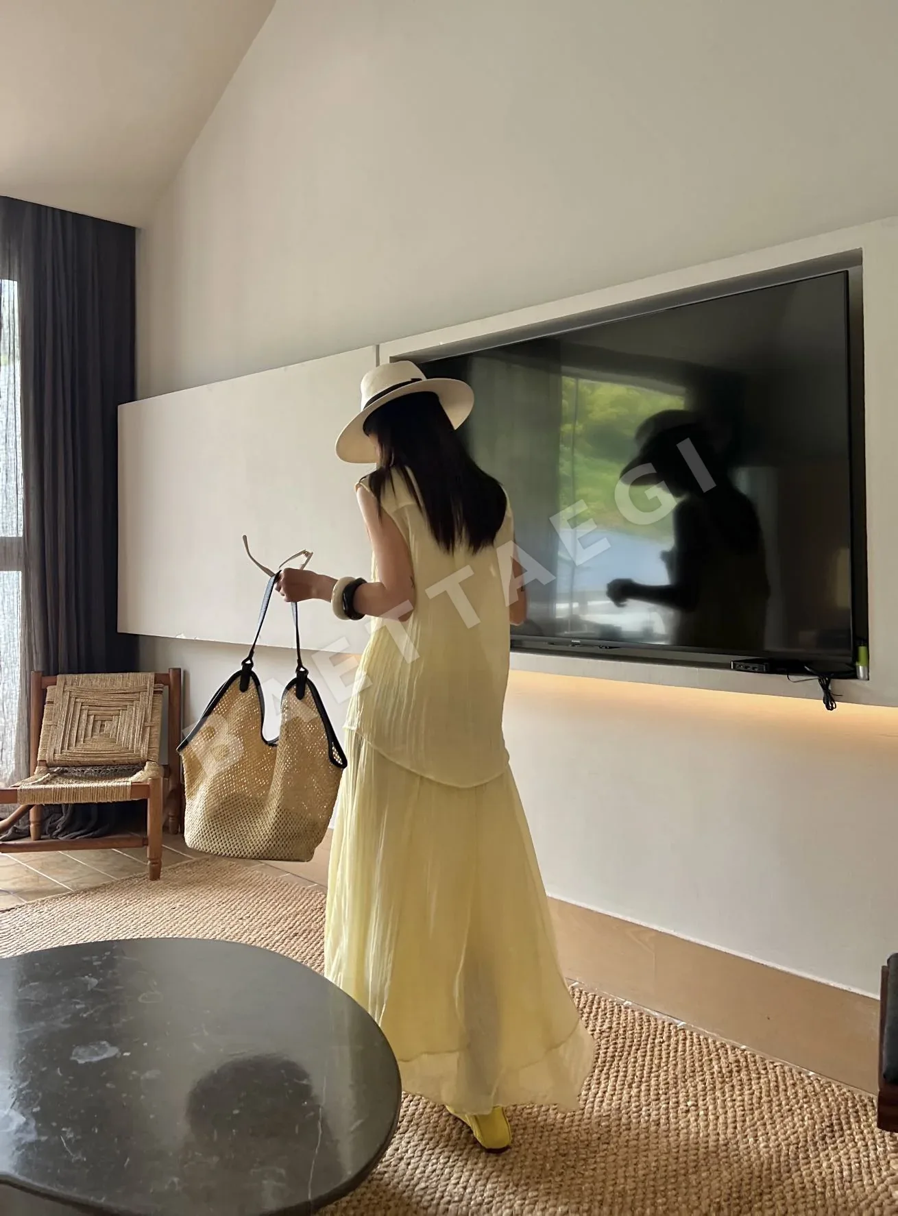 디올 플리츠 카라 민소매 셔츠 세트 상세 이미지 3