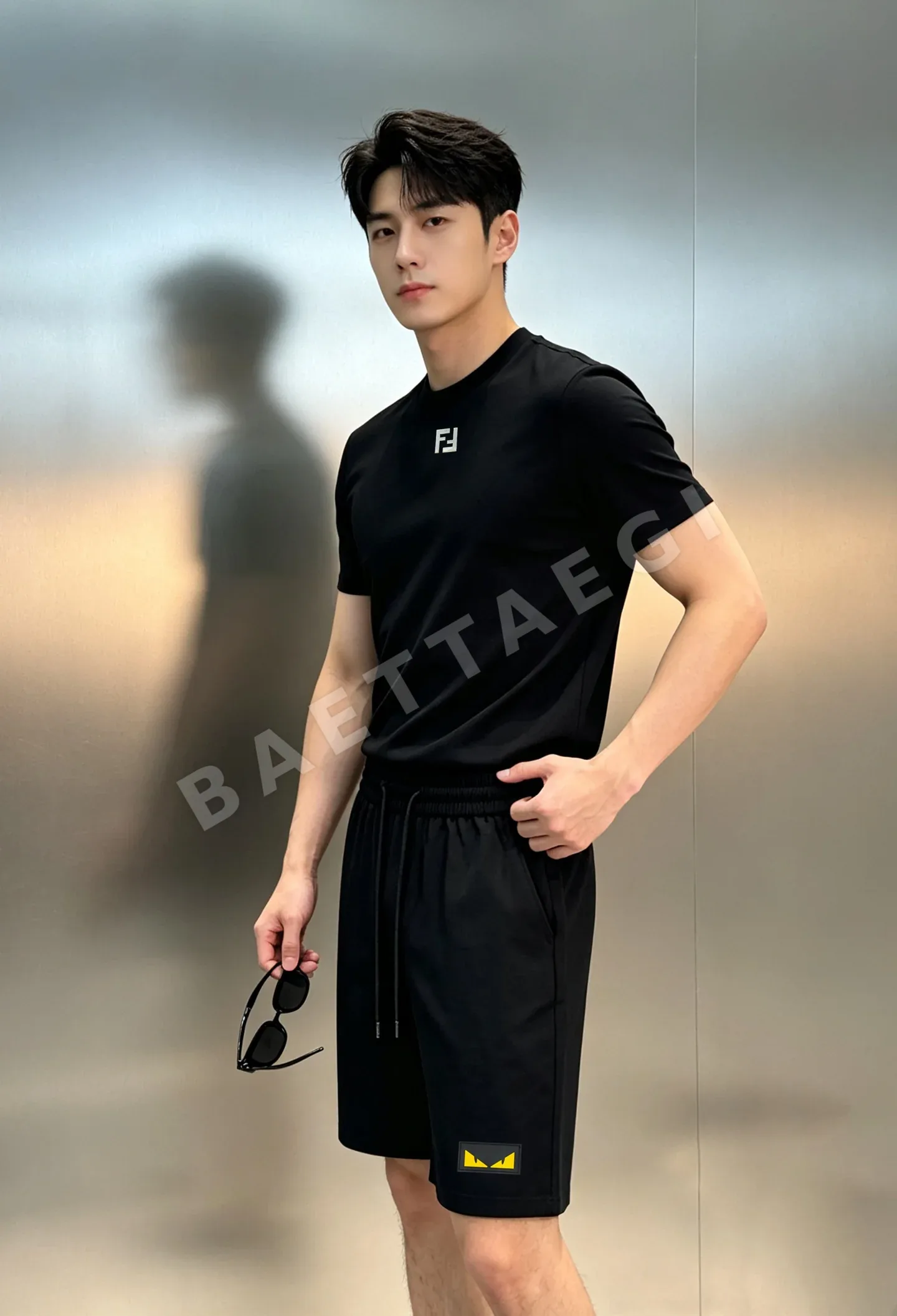 펜디 3D 몬스터 로고 남성 반팔 티셔츠 상세 이미지 2