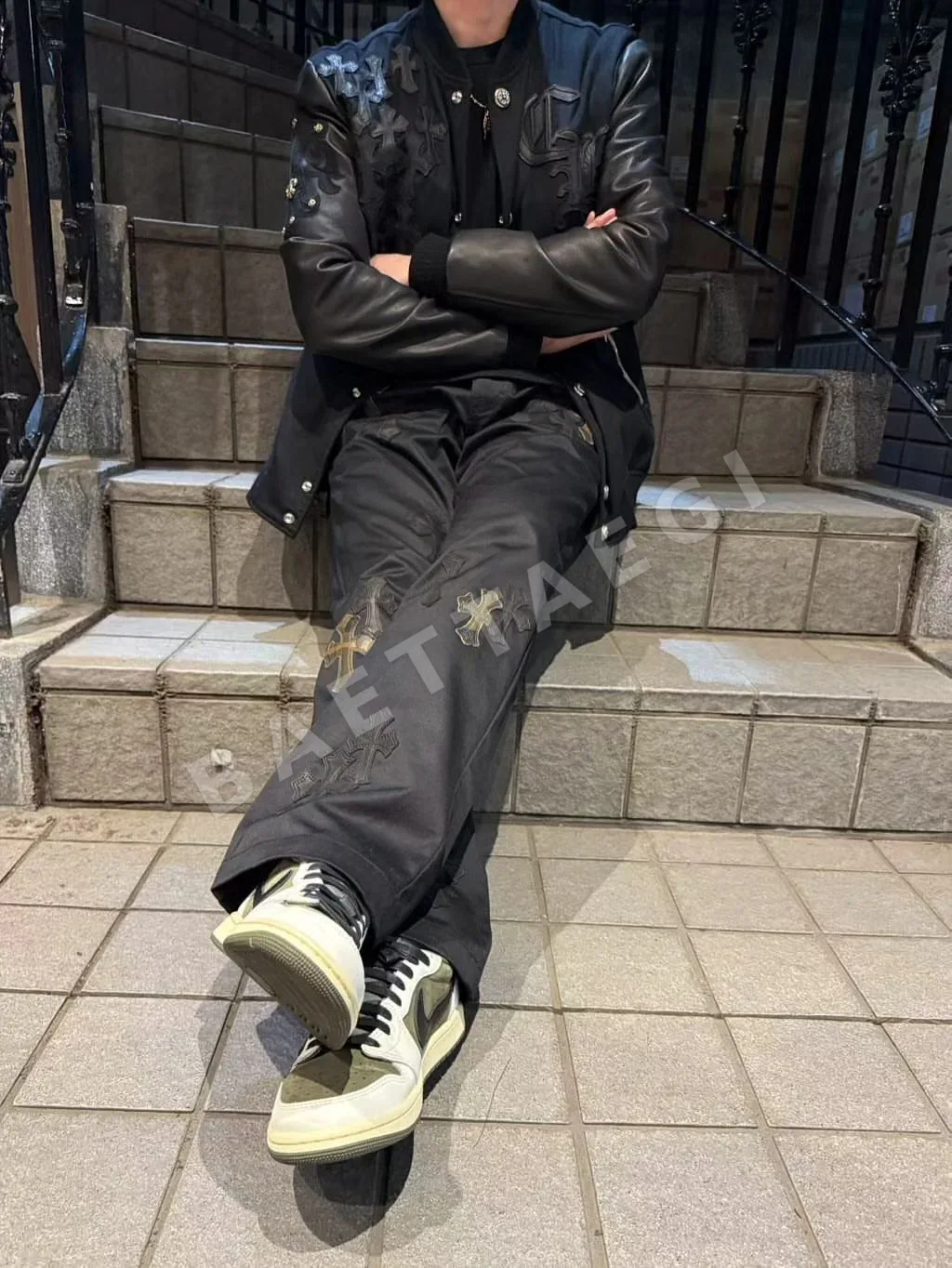 크롬하츠 퀼팅 가죽 자켓 상세 이미지 15