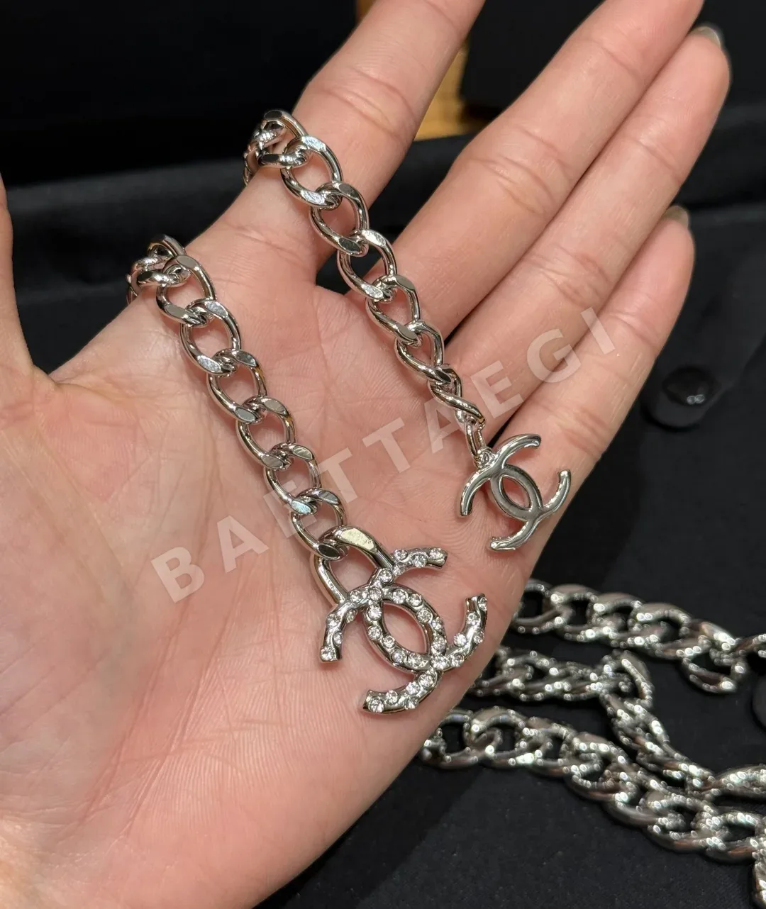 샤넬 더블 C 로고 체인 벨트 상세 이미지 6