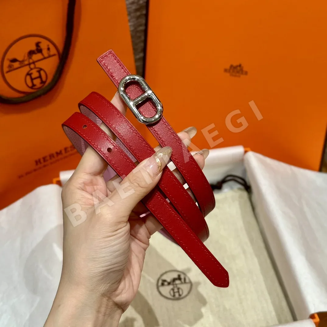 에르메스 셰느당클 금장 버클 양면 벨트 상세 이미지 6