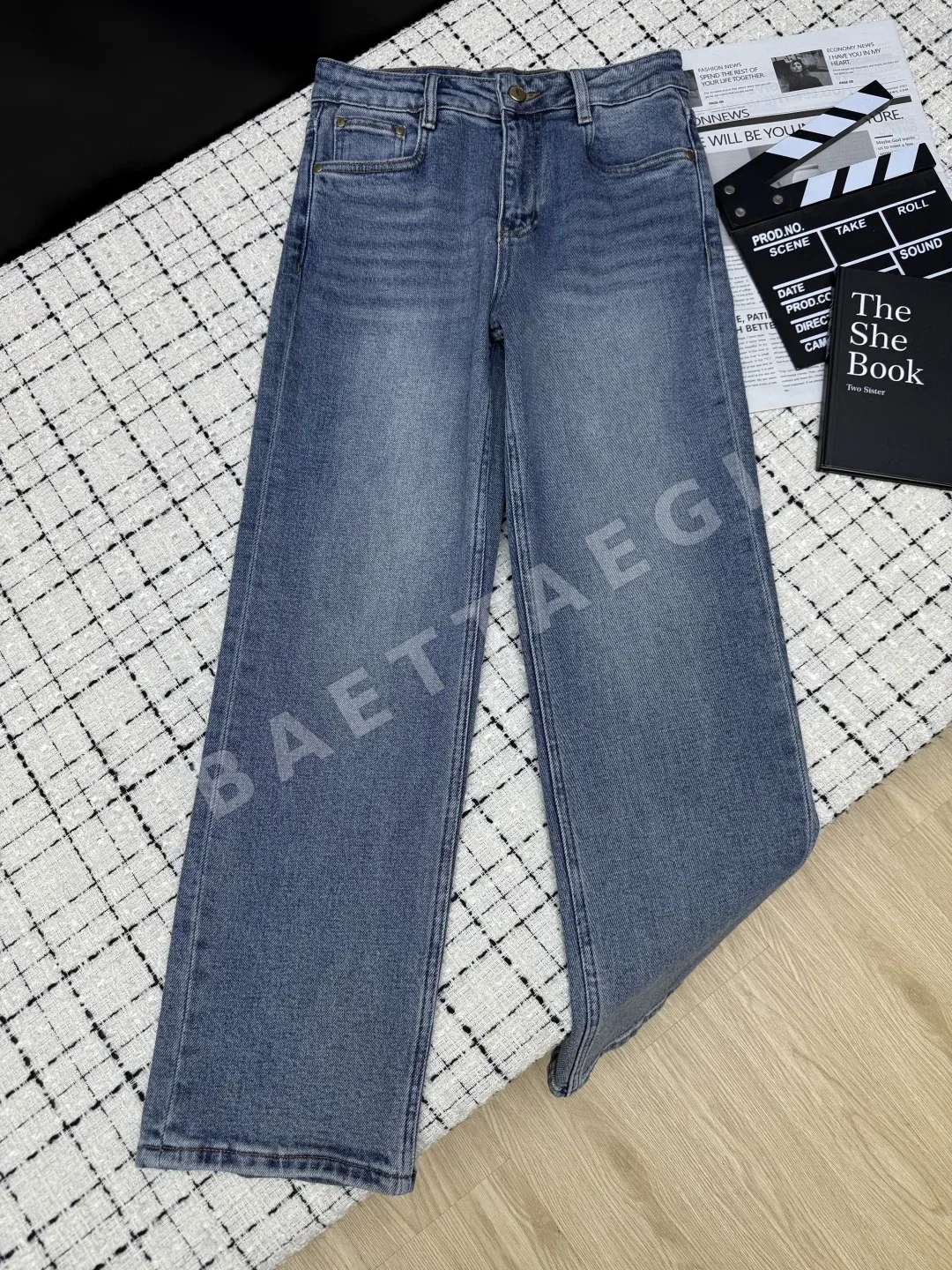 생로랑 크롭드 여성 바지 103441