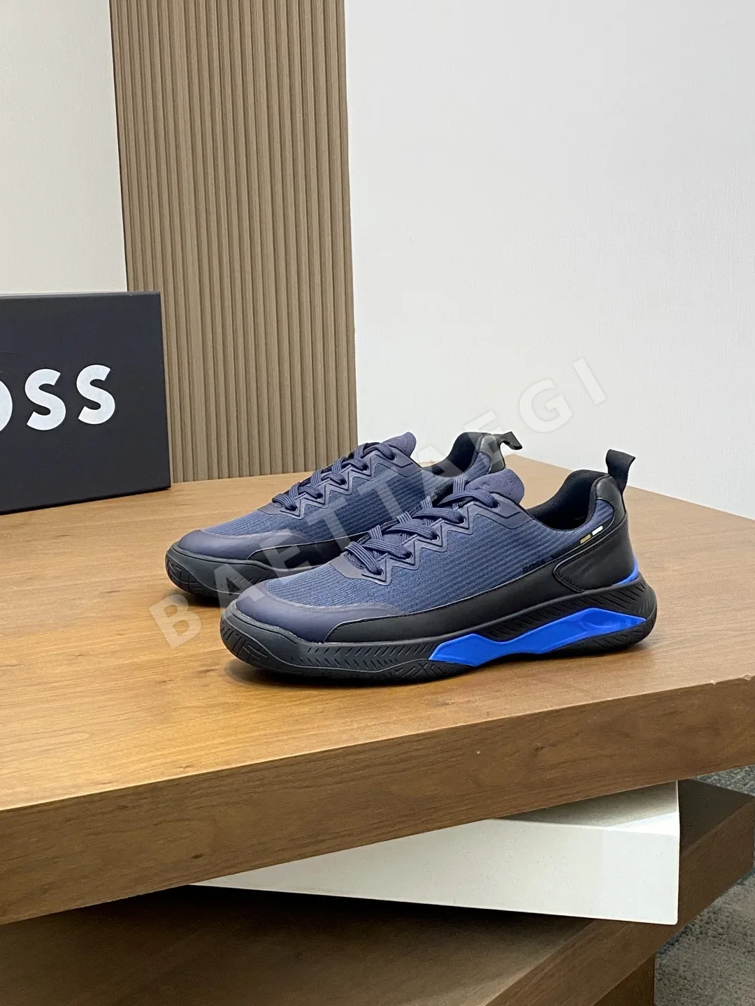 보스 스니커즈 가죽 BOSS 로고 프린트 상세 이미지 3