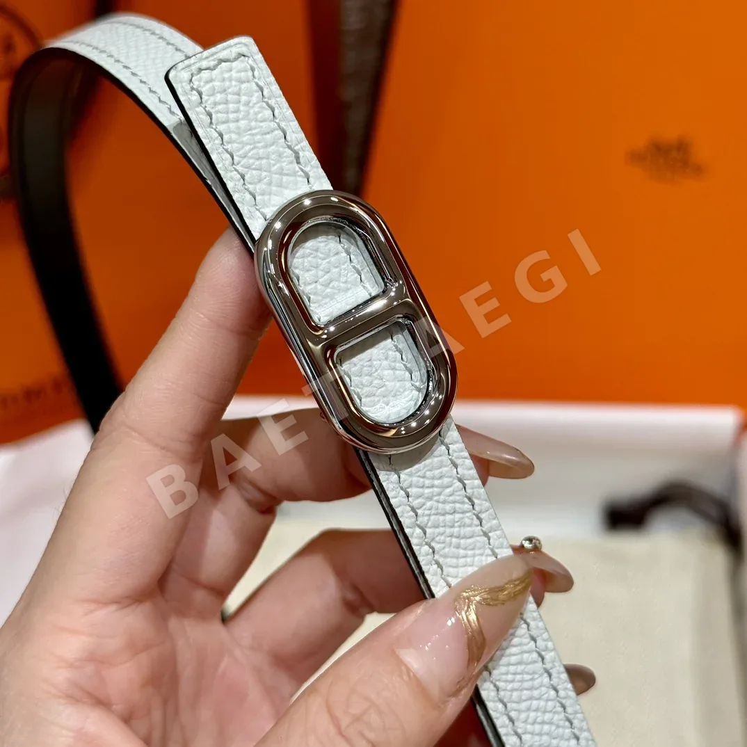 에르메스 셰느당크르 H 로고 금장 벨트 상세 이미지 7