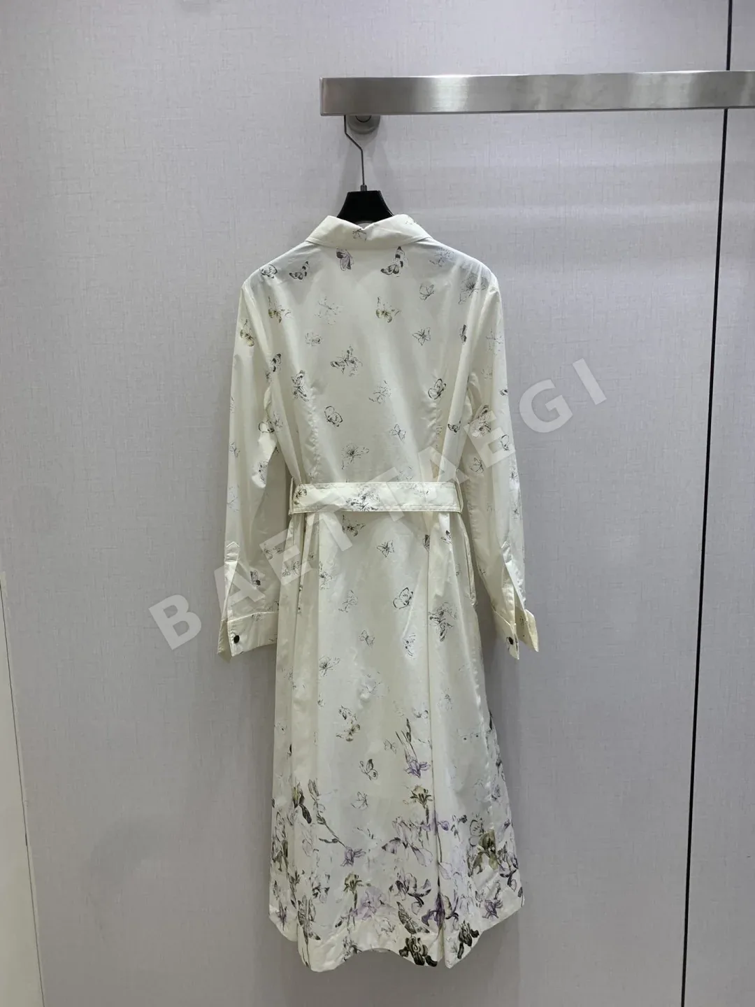 디올 여성 나비꽃 프린트 긴팔 셔츠 원피스 6250 상세 이미지 9