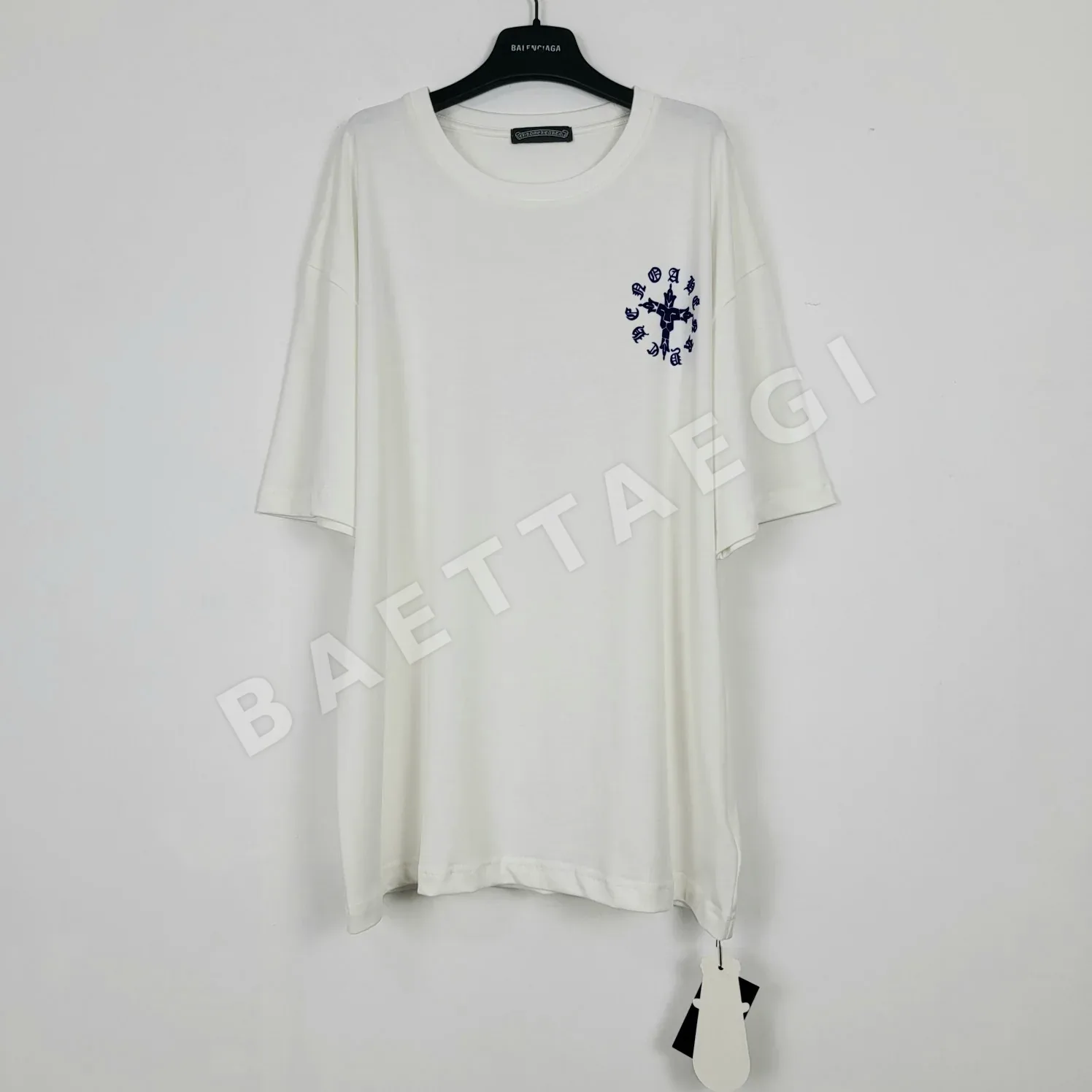 크롬하츠 남성 플로키 프린트 반팔 티셔츠 158780