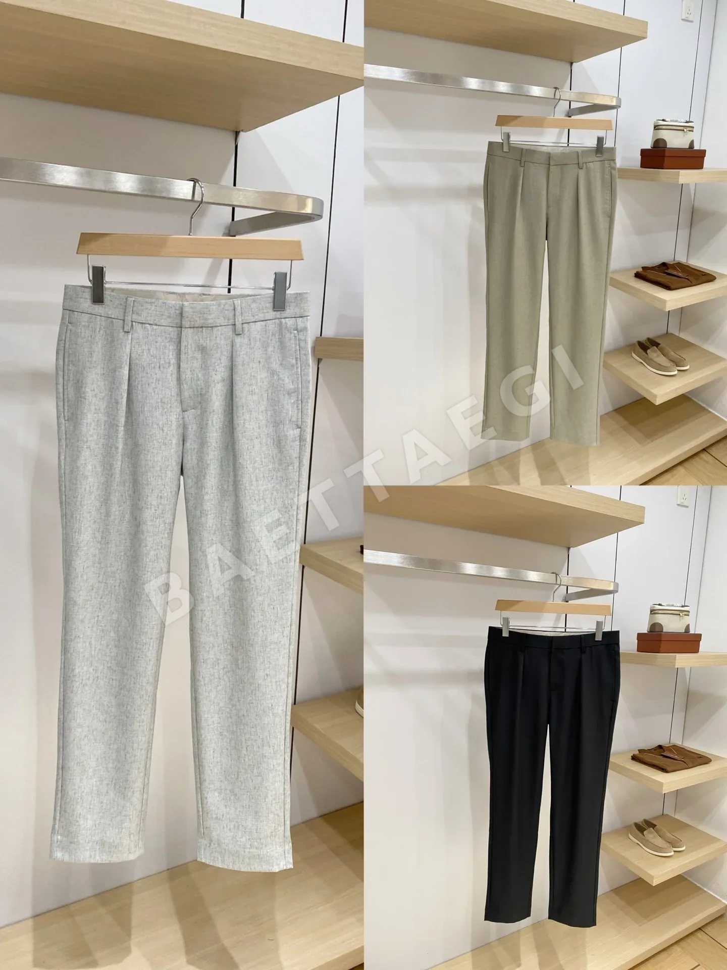 로로피아나 남성 린넨 바지 상세 이미지 9