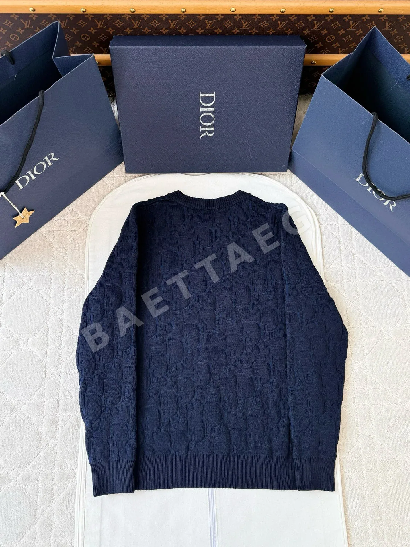 디올 뉴 레터 자카드 니트 상세 이미지 2