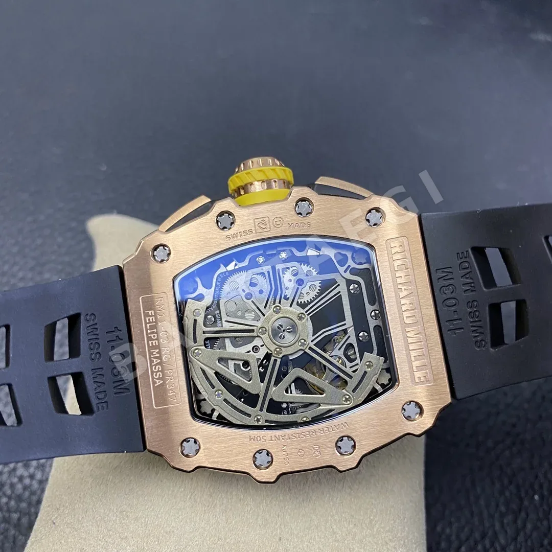 리차드밀 RM011 KV 공장 골드 크로노그래프 남성 시계 레플리카 44827 Richard Mille 상세 이미지 6